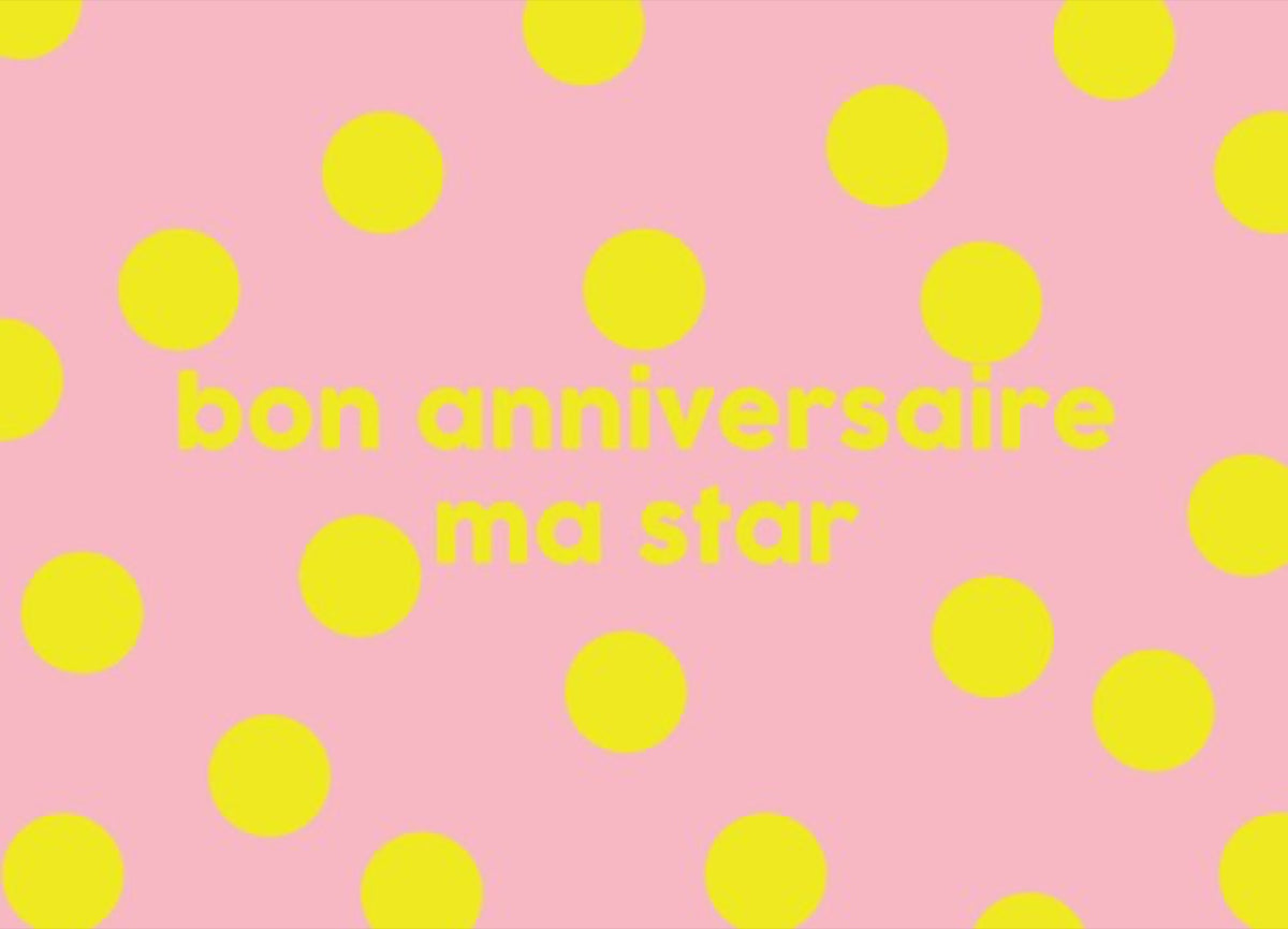Félicie Aussi Carte animée 3D « Bon anniversaire ma star » — Felicie Aussi — Bon anniversaire ma star — photo produit | Appart 17 Bruxelles