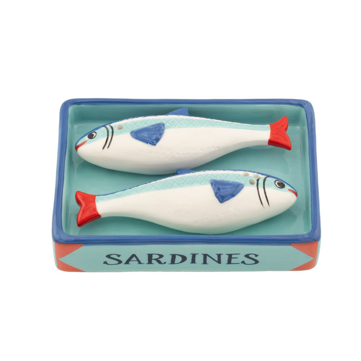 Salière et poivrière Sardines — Sass & Belle Europe — Bleu — packshot | Appart 17 Bruxelles