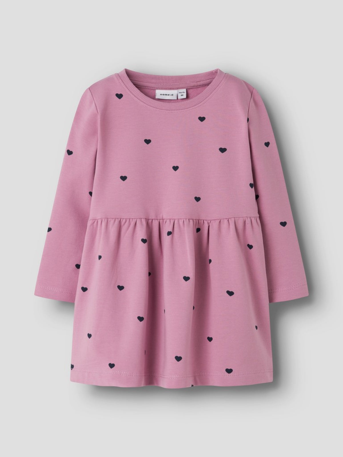 NMFDAVINA Robe sweat fille — name it — Mauve Orchid Hearts — autre vue 3 | Appart 17 Bruxelles