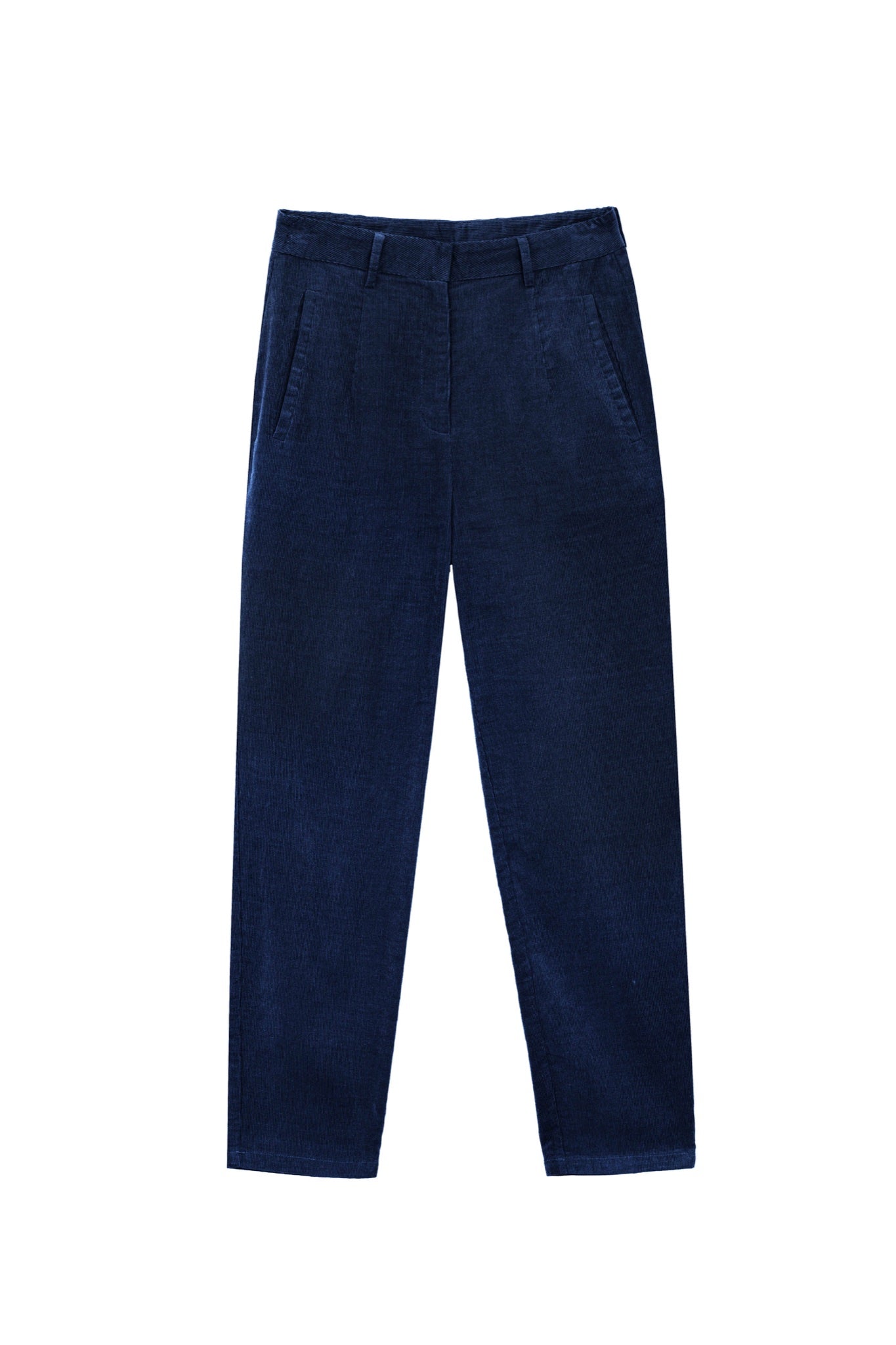 Pantalon cigarette Parfaito en velours côtelé — Marine — vue 7