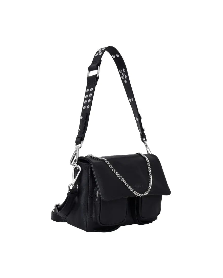Sac à bandoulière en cuir noir MAXKE black Decker — Neuville — Sacs — Appart17 — vue 3