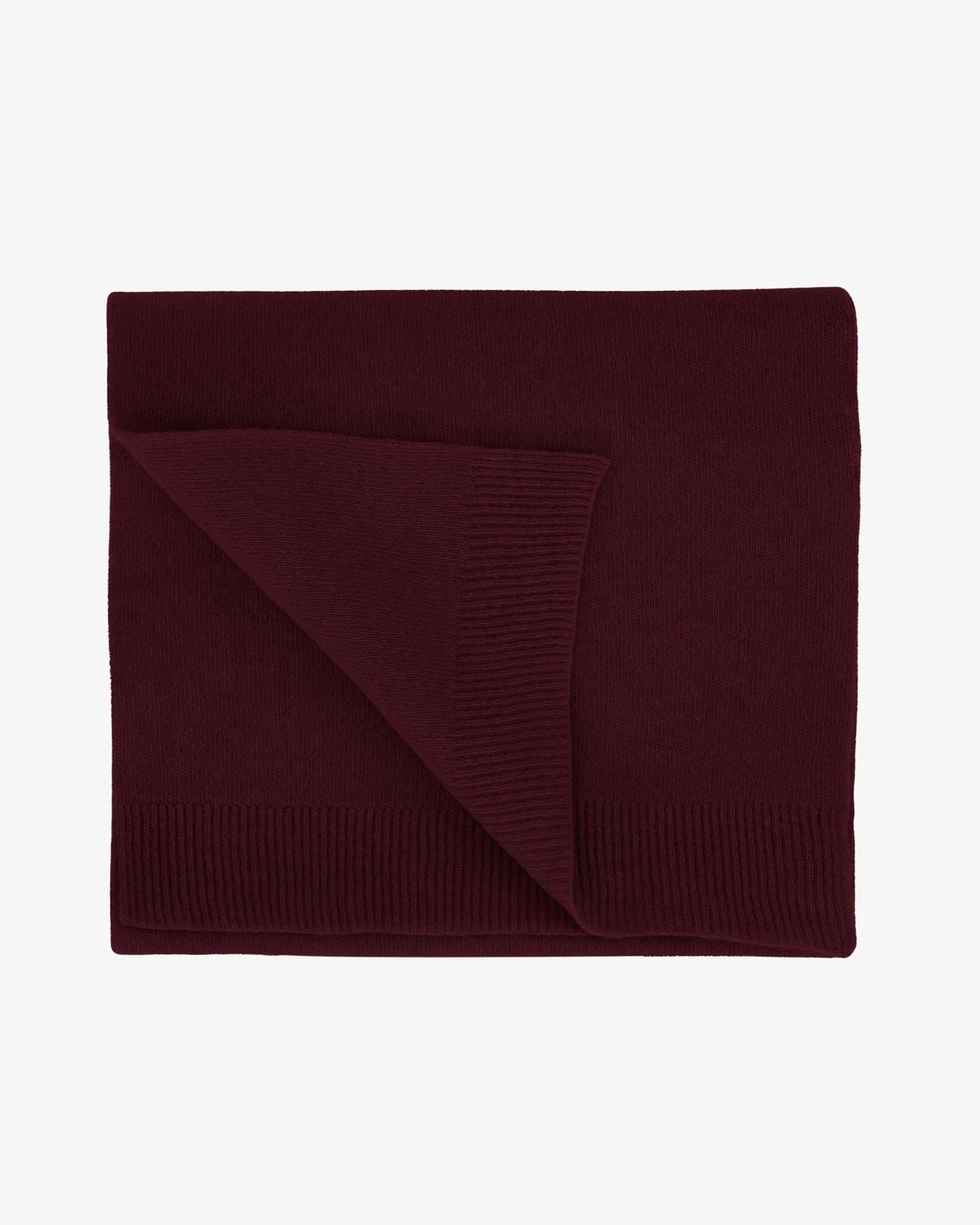 Colorful Standard Merino Wool Scarf Écharpe laine mérinos recyclée — Colorful Standard — Oxblood Red — packshot 4 | Appart 17 Bruxelles