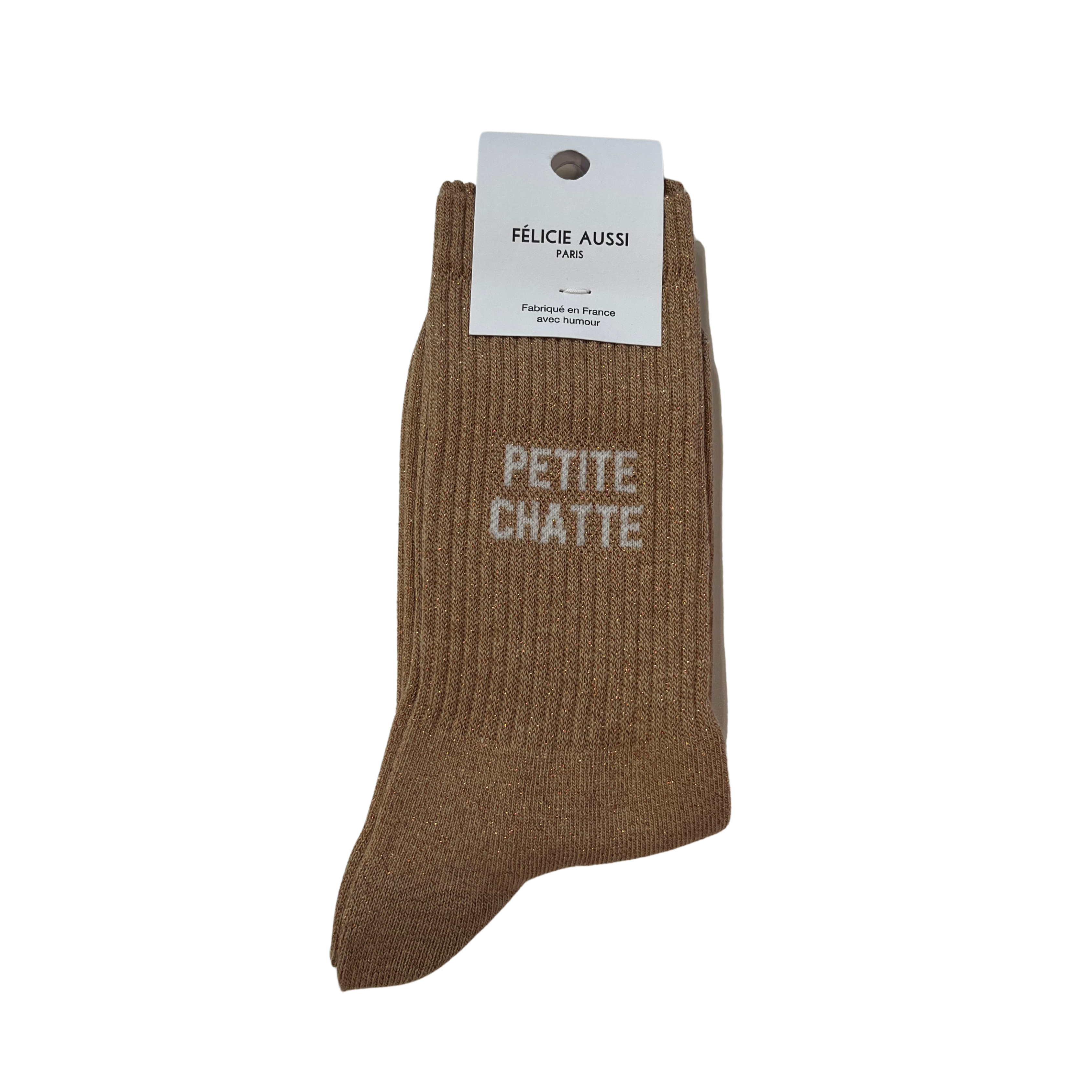Chaussettes petite chatte paillette — Appart 17 Bruxelles