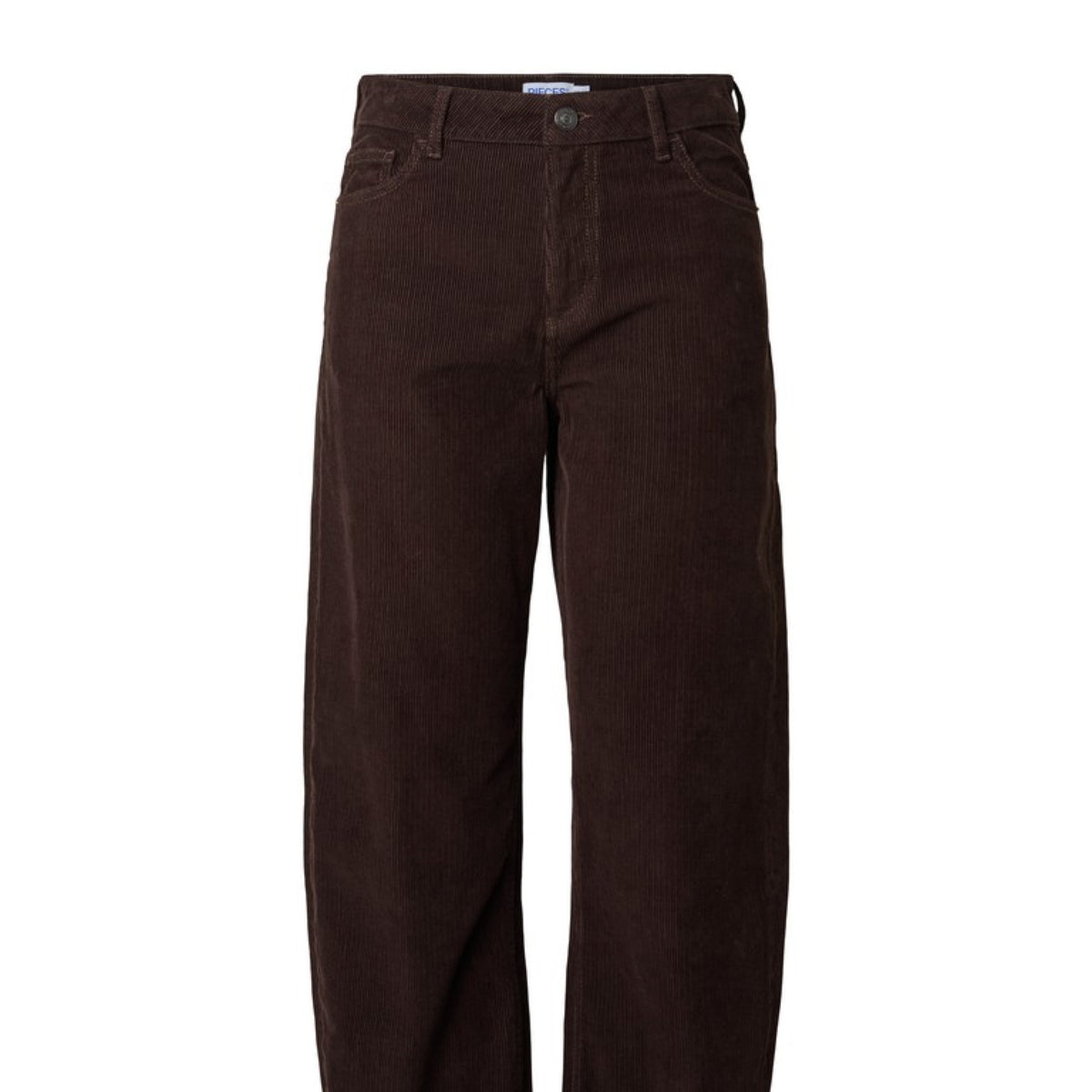 PCAIA Pantalon barrel en velours côtelé, taille mi-haute — Pieces — Ganache — packshot | Appart 17 Bruxelles