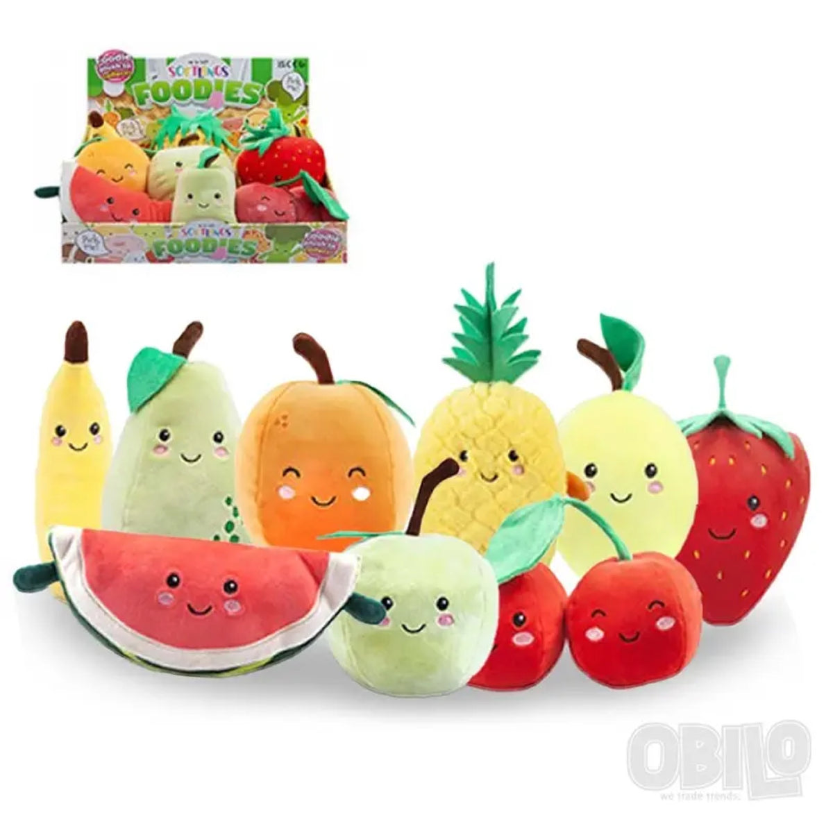Peluche Softlings ultra-douce, fruits ou outils — OBILO — Ananas — autre vue 3 | Appart 17 Bruxelles