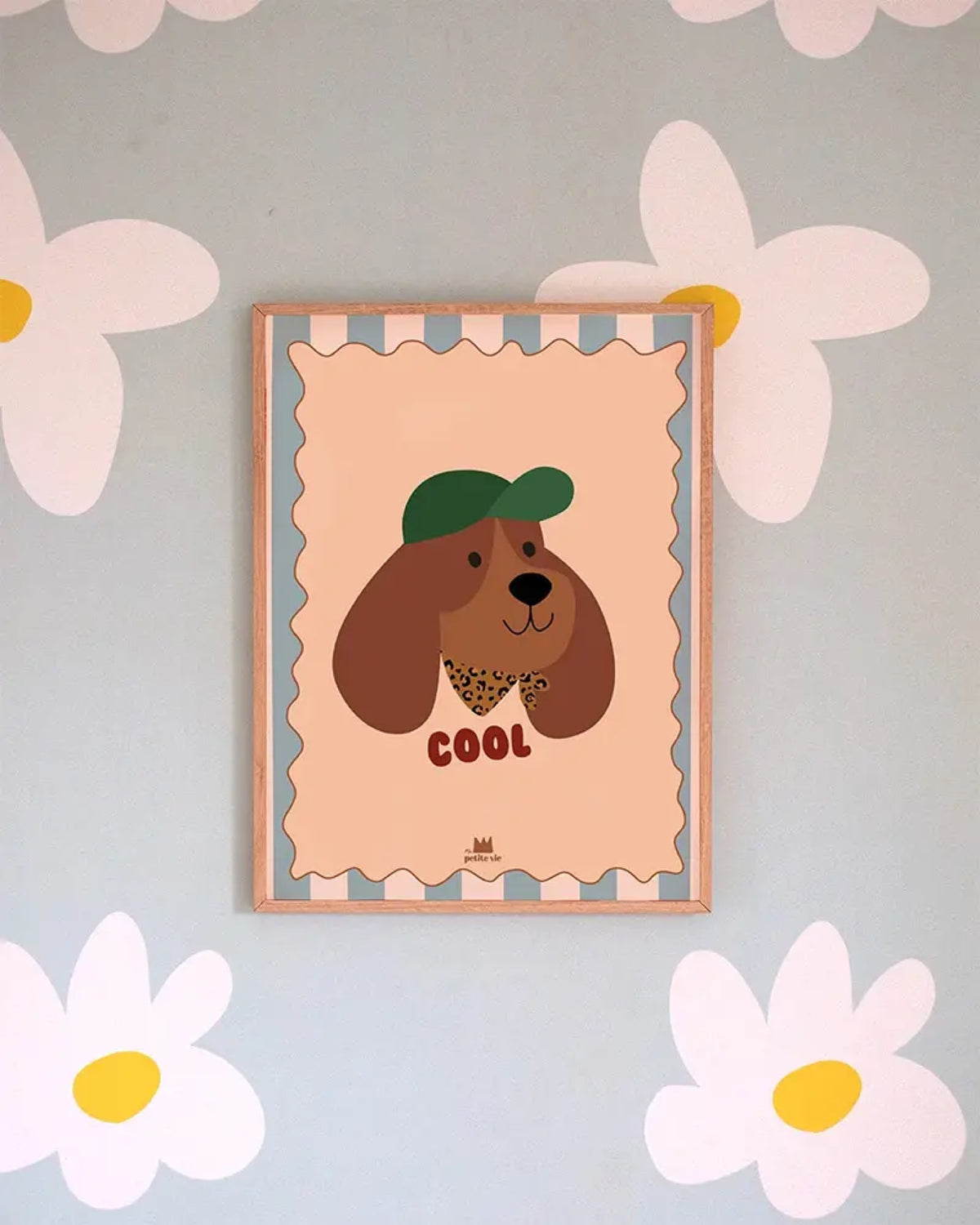 Affiche illustrée chien 30 × 40 cm — Ma Petite Vie — Chien cool — autre vue 2 | Appart 17 Bruxelles