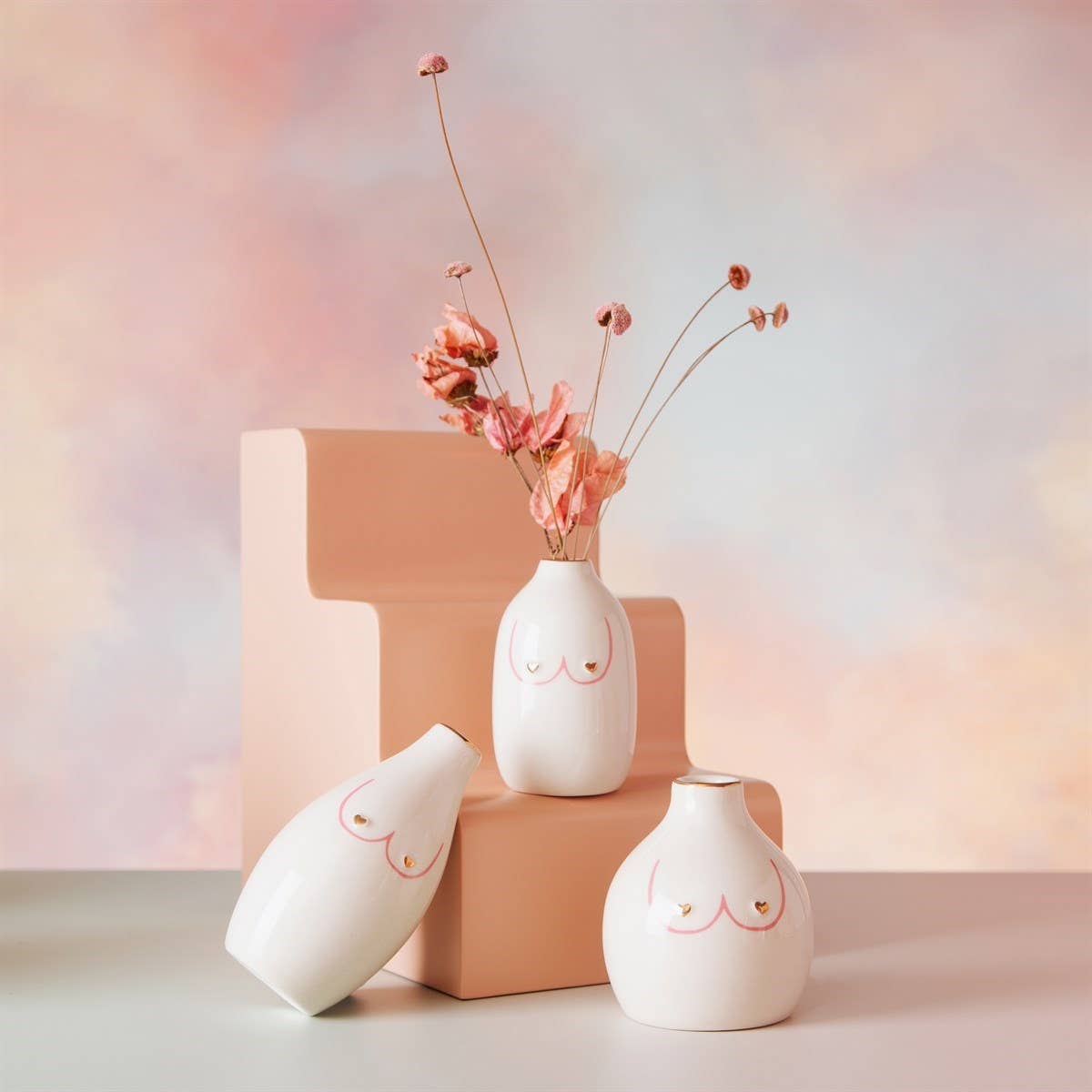 Vases Girl Power — Lot de 3 — Sass & Belle | Appart 17 Bruxelles