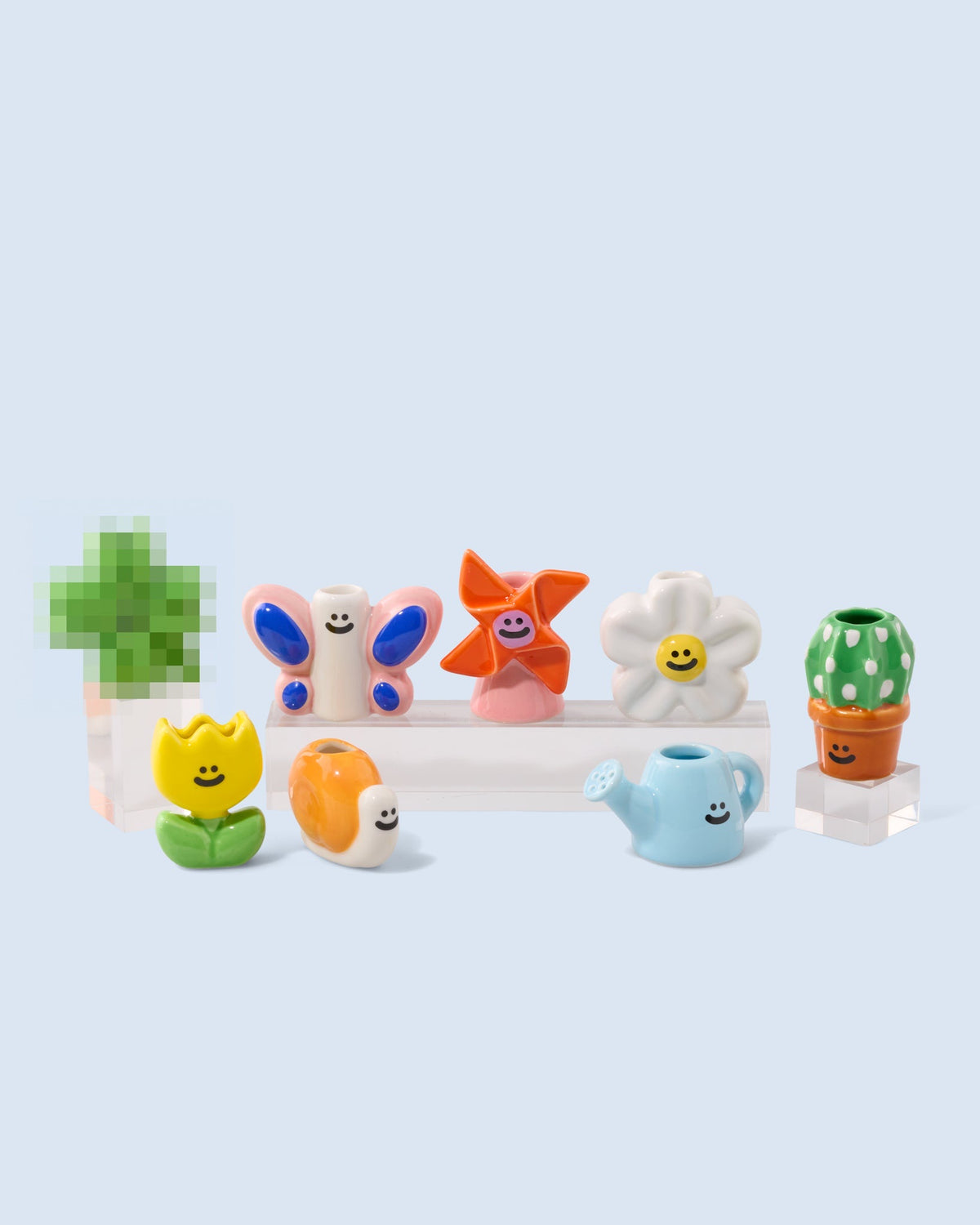 Fluid Market Surprise Box Garden mini vase surprise en céramique — Fluid Market — Garden — packshot, coffret 3 | Appart 17 Bruxelles