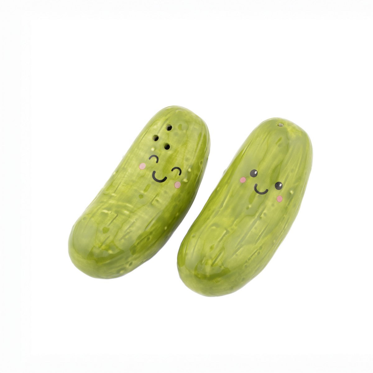 Salière et poivrière Cornichons — Sass & Belle Europe — Vert — packshot | Appart 17 Bruxelles