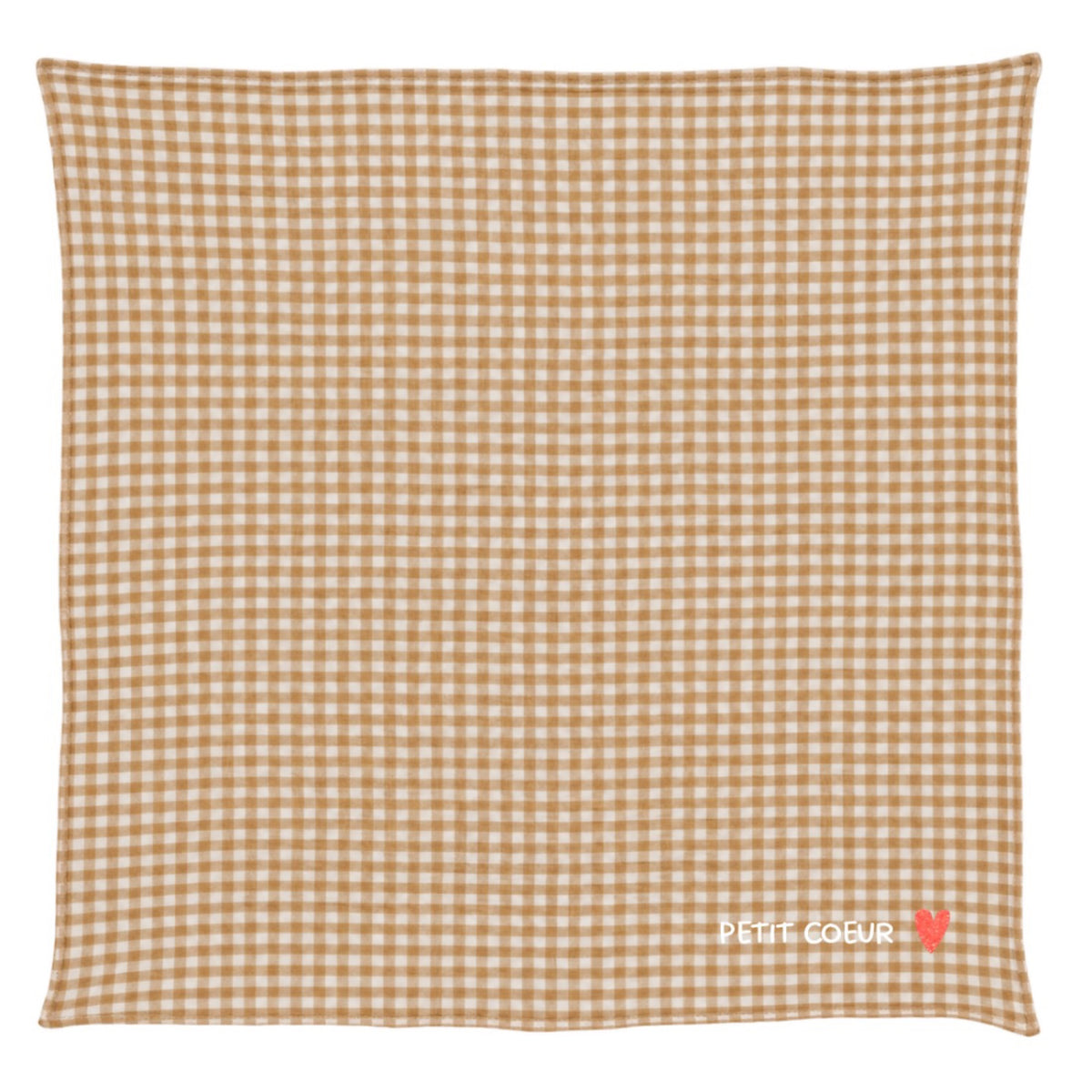 Lange en gaze de coton 105 × 105 cm — Atelier Wagram — Vichy — autre vue 3 | Appart 17 Bruxelles