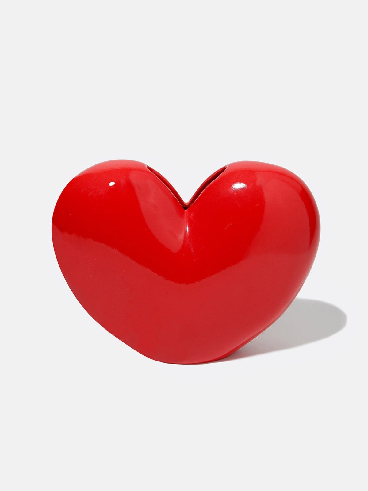 Vase cœur Love en céramique — DOIY — Rouge — packshot 2 | Appart 17 Bruxelles