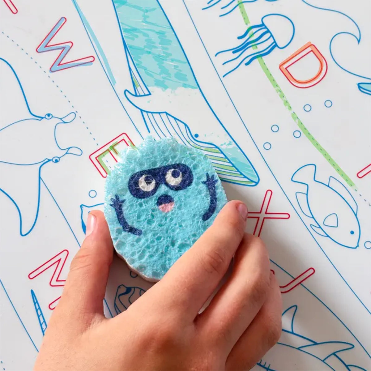 Pop-up Sponges, 3 éponges magiques en cellulose — SuperPetit — Lot de 3 — autre vue 4 | Appart 17 Bruxelles