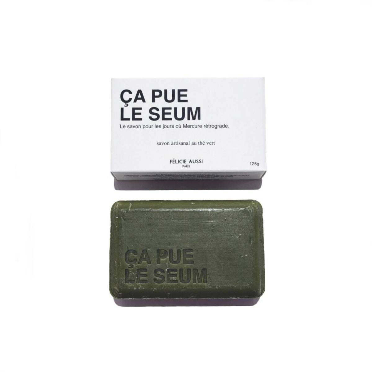 Félicie Aussi Savon « Seum » au thé vert — Felicie Aussi — Thé vert — photo produit | Appart 17 Bruxelles