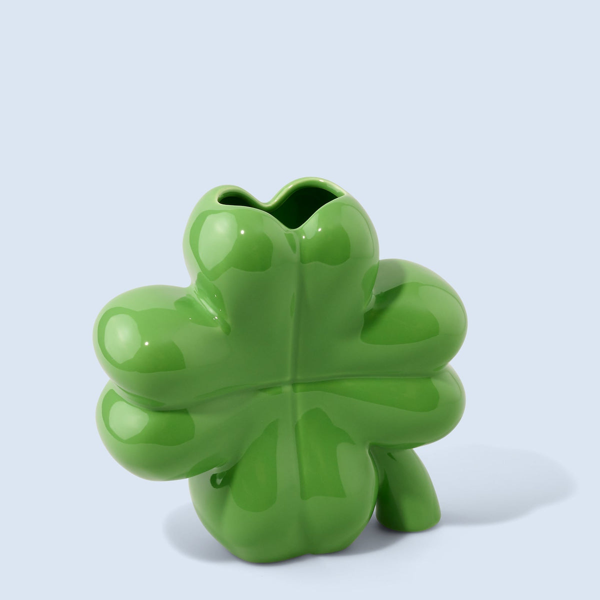 Fluid Market Vase Trèfle en céramique — Fluid Market — Vert — packshot | Appart 17 Bruxelles