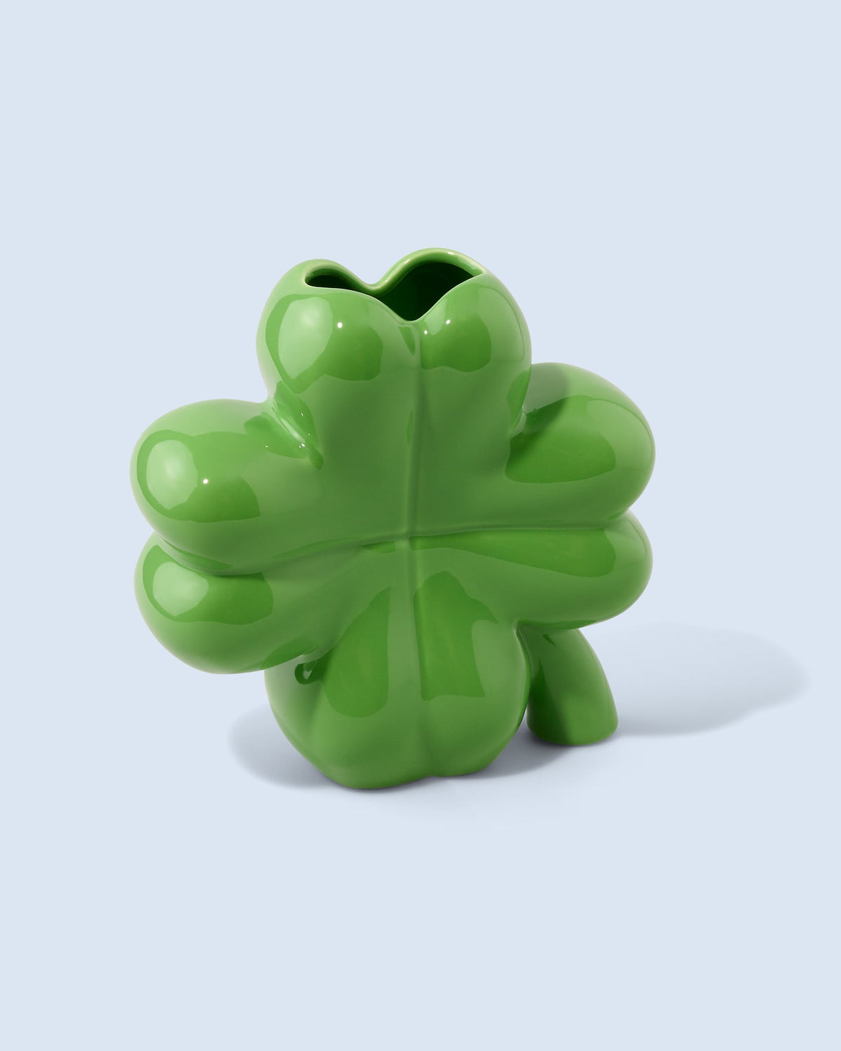 Fluid Market Vase Trèfle en céramique — Fluid Market — Vert — packshot | Appart 17 Bruxelles