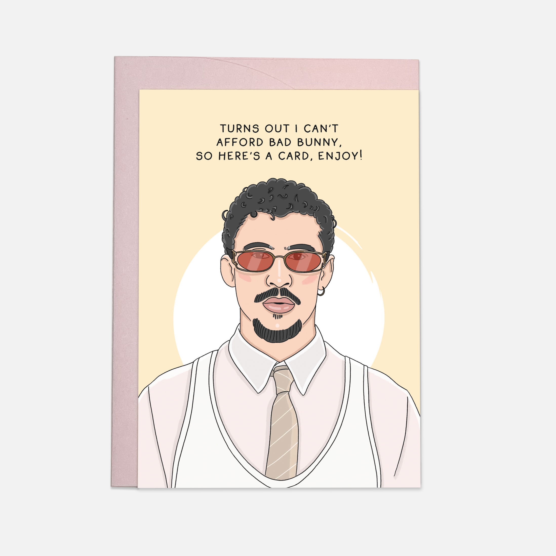 Carte d'anniversaire humour « I Can't Afford Bad Bunny » — Kaart Blanche | Appart 17