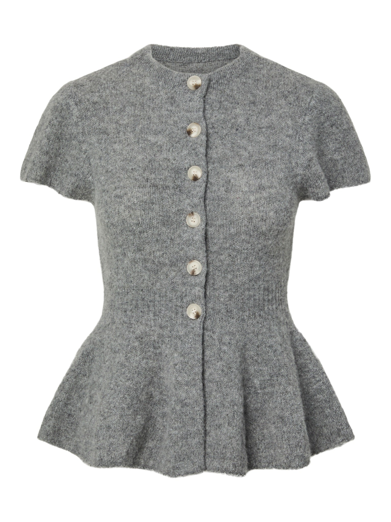 YASENYA Cardigan — Medium Grey Melange