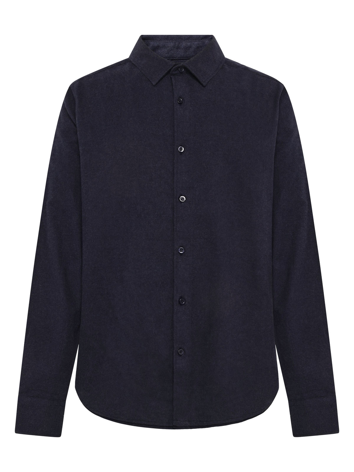 Chemise Dune en flanelle de coton bio, coupe regular — KnowledgeCotton Apparel — Night Sky — packshot | Appart 17 Bruxelles