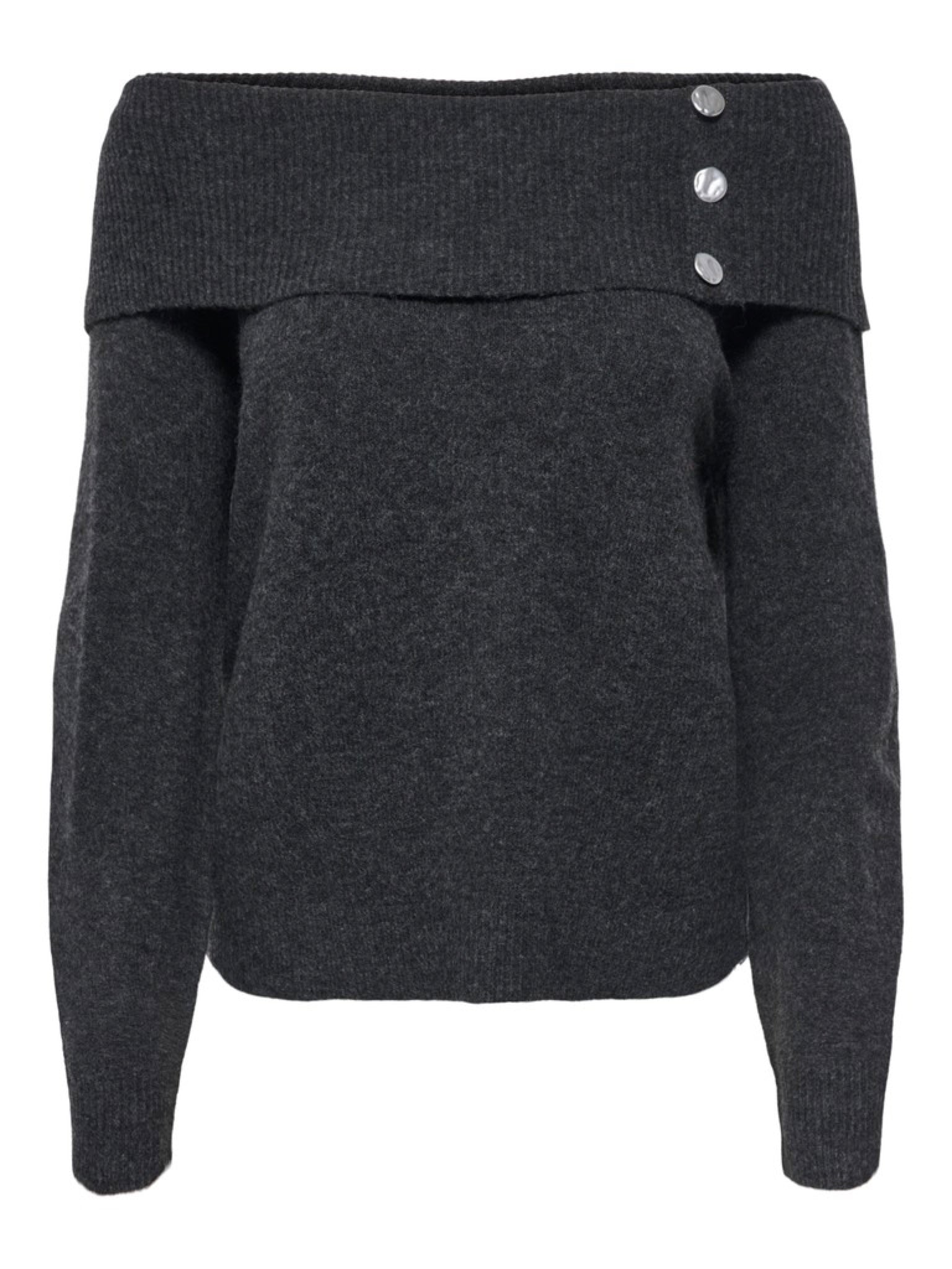 JDY ALIANA Pull en maille épaules dénudées — vue 7