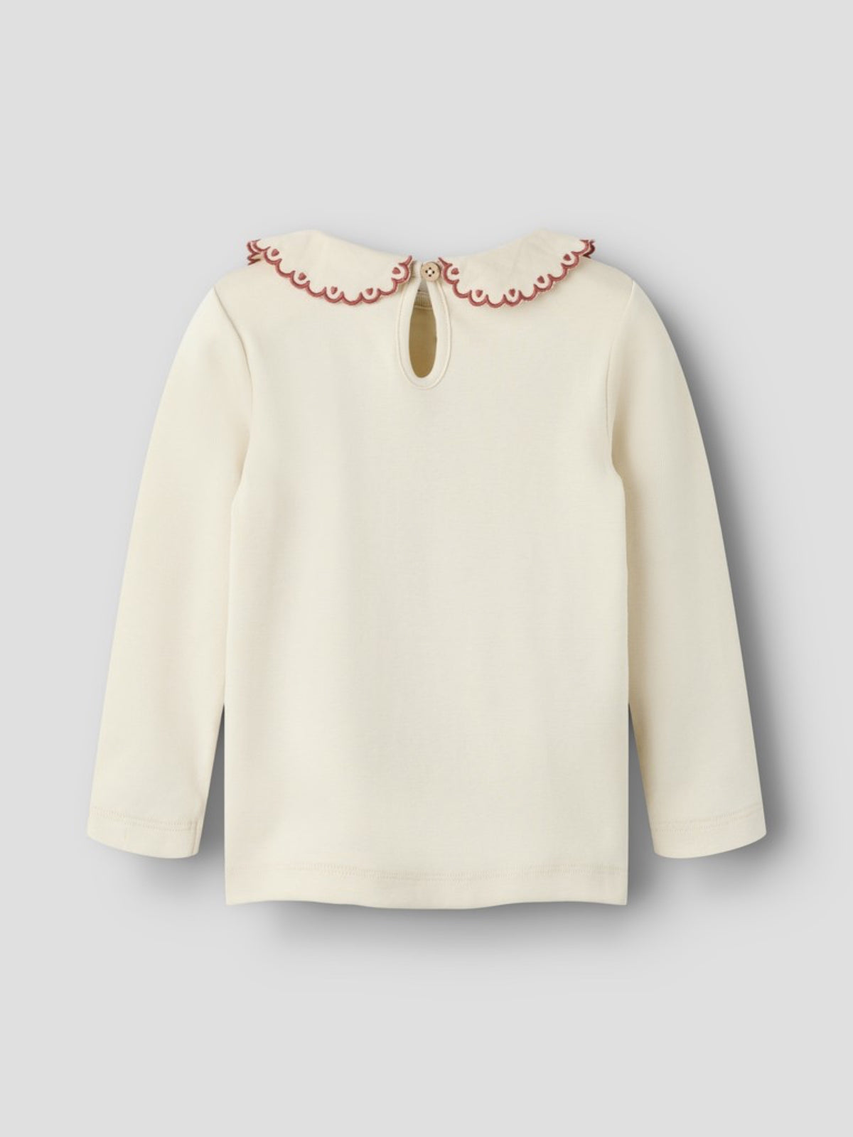 NMFFUNDO LOA T-shirt à col festonné fille — Lil' Atelier — Turtledove — autre vue 3 | Appart 17 Bruxelles
