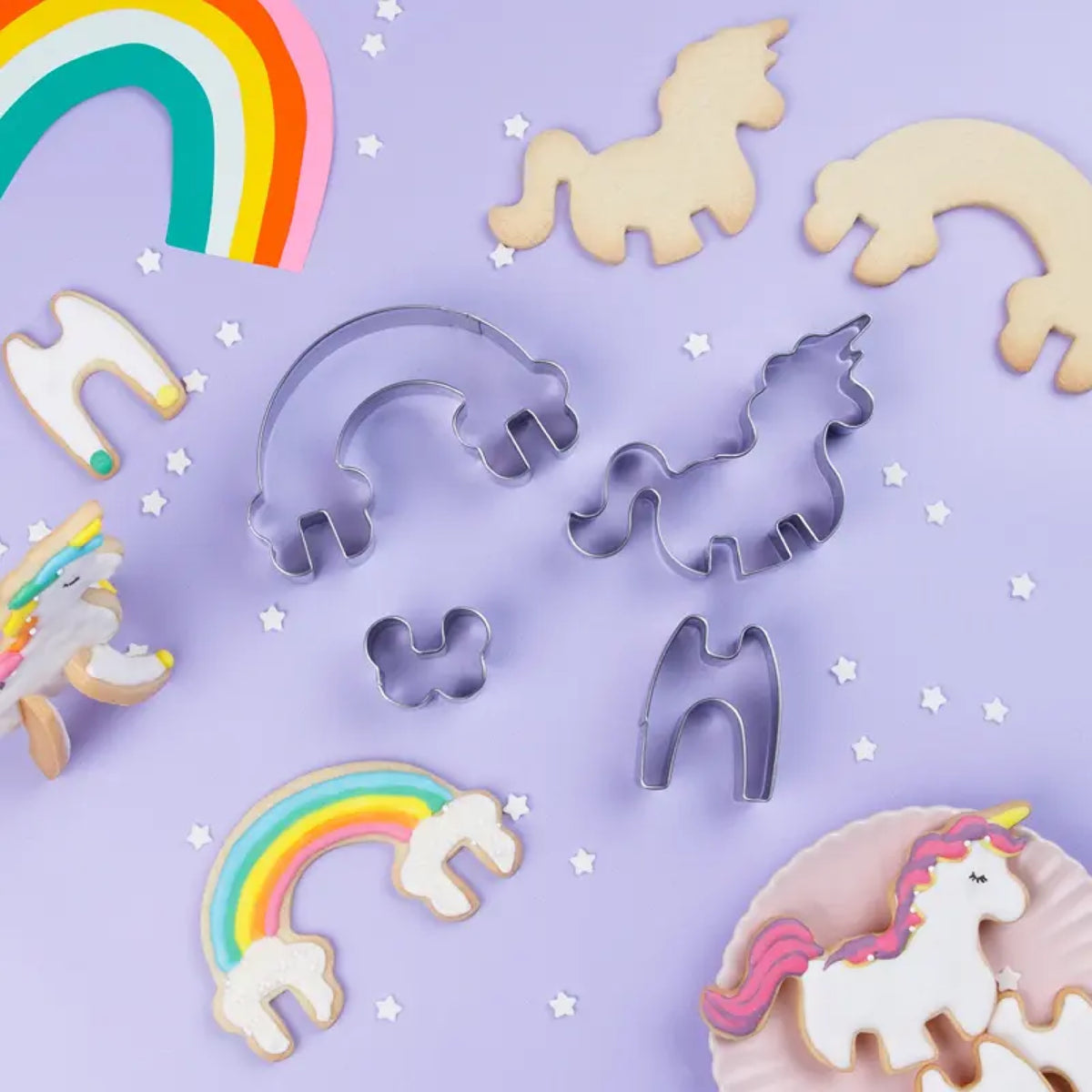 Emporte-pièces biscuits 3D à assembler — Chefclub Kids — Licorne & arc-en-ciel — autre vue 3 | Appart 17 Bruxelles