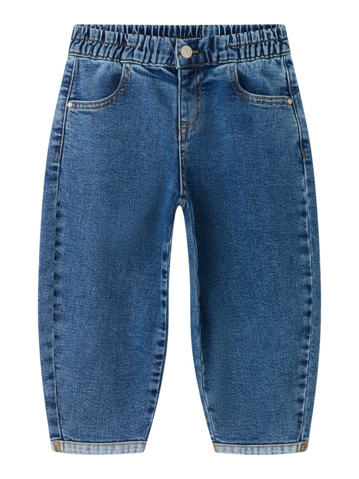 NMFBELLA Jean barrel fille — name it — Medium Blue Denim — vue de face 2 | Appart 17 Bruxelles