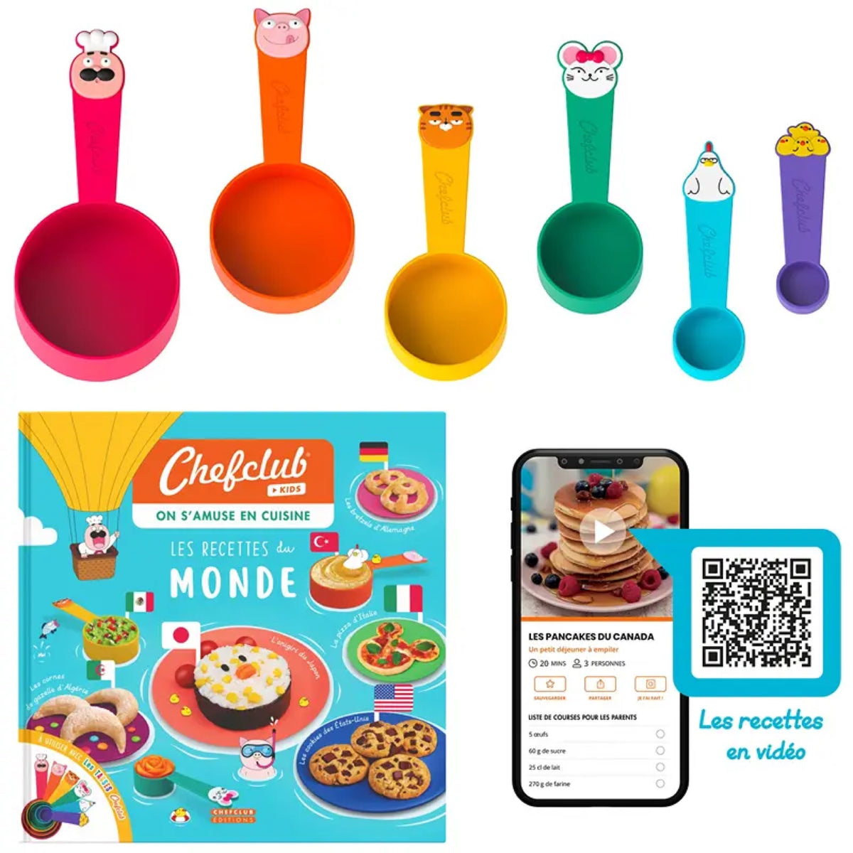 Coffret cuisine enfant livre de recettes — Chefclub Kids — Les recettes du monde — autre vue 2 | Appart 17 Bruxelles