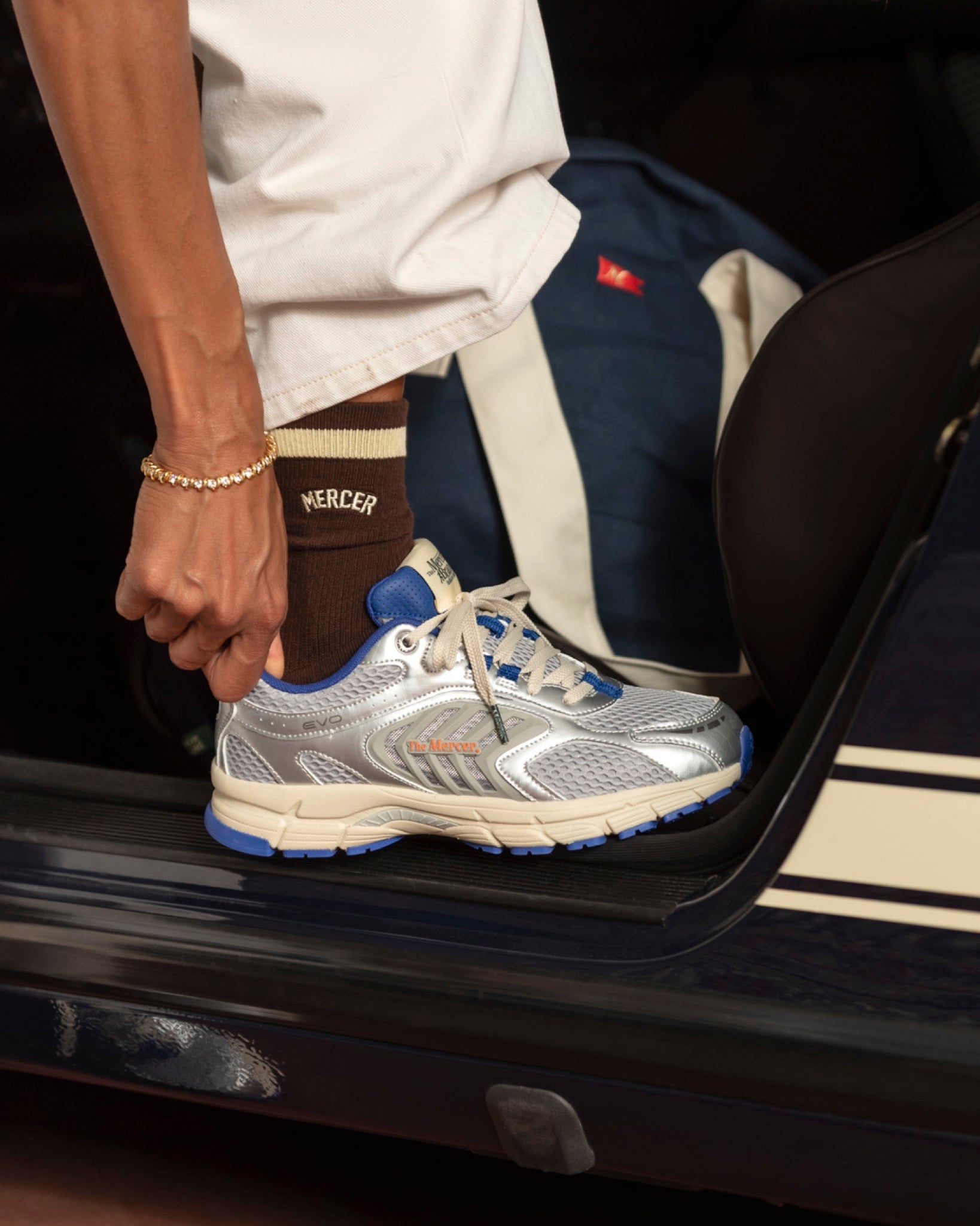 The Re-Run EVO Silver — Bleu & Argent — vue 2