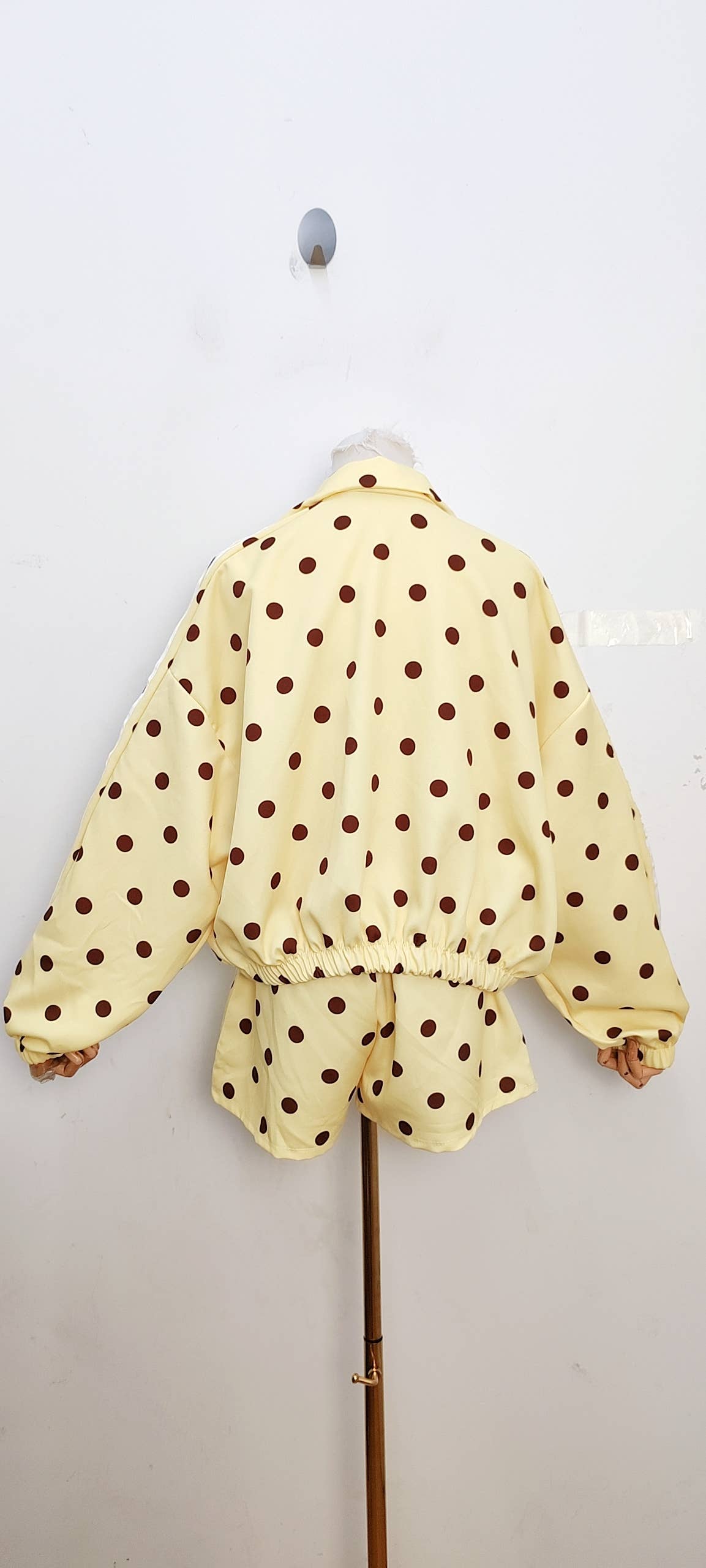 Ensemble veste et short à pois — Jaune — vue 5 | Appart 17