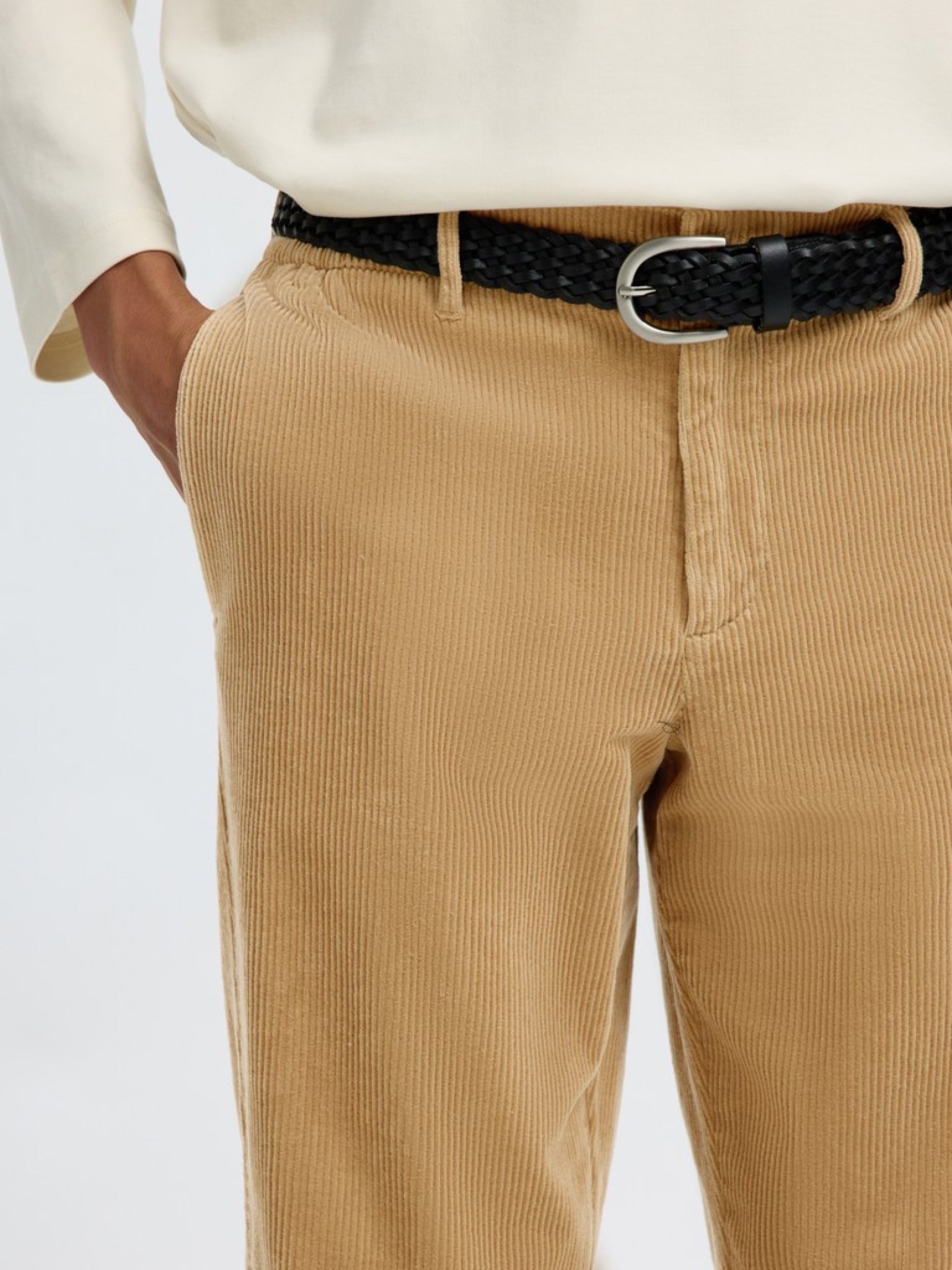 SLM190-REG Pantalon en velours côtelé — Cornstalk — vue 5