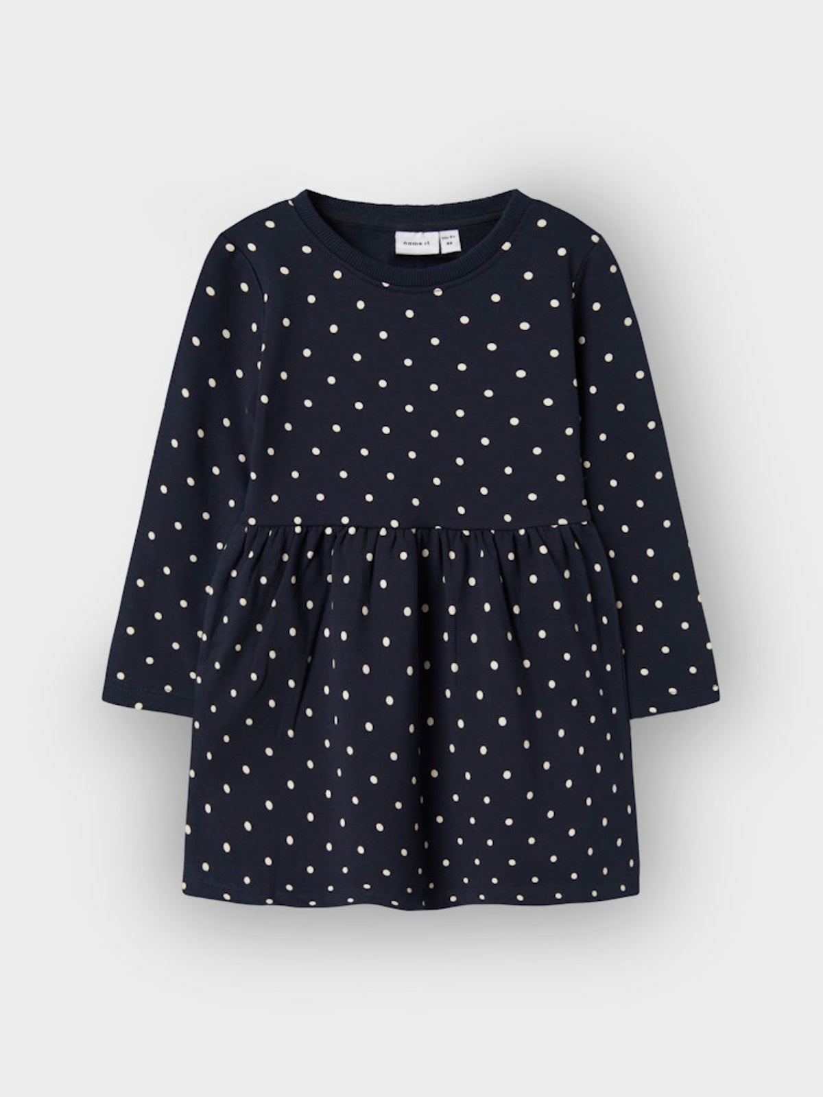 NMFDAVINA Robe sweat fille — name it — Dark Sapphire Dots — autre vue 3 | Appart 17 Bruxelles