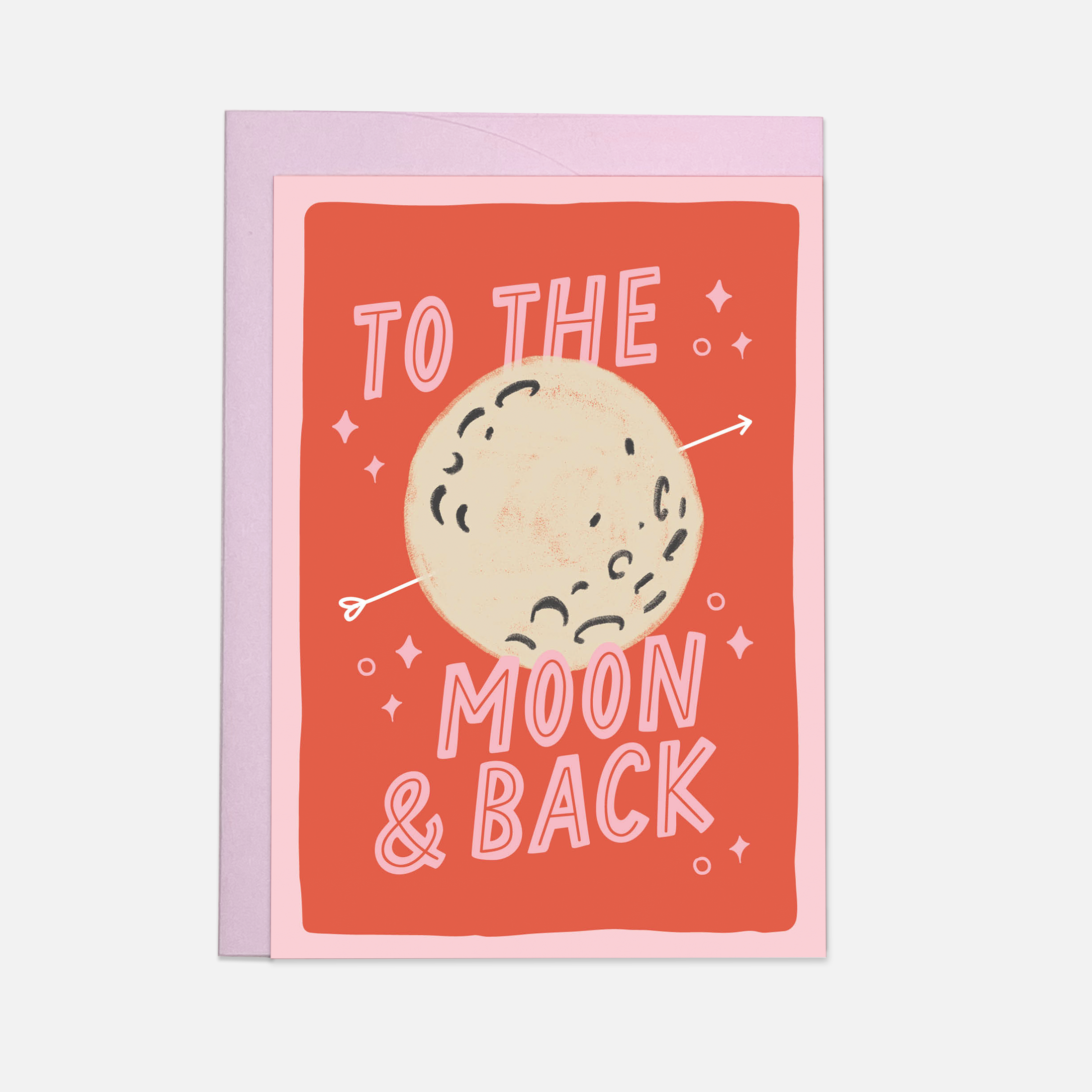 Carte d'amour « To The Moon & Back » — Kaart Blanche | Appart 17