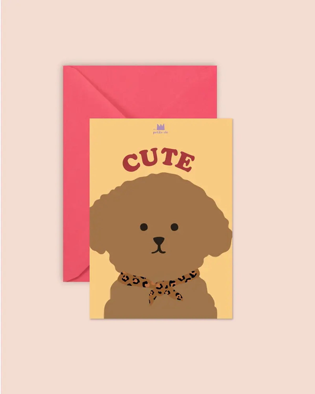 Carte illustrée chien Cute ou Cool — Ma Petite Vie — Cute — packshot | Appart 17 Bruxelles