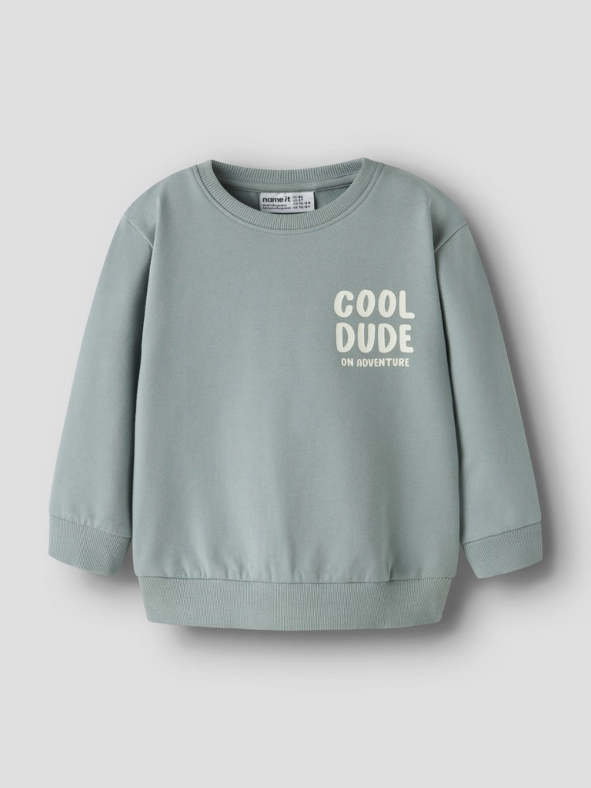 NMMKIMO Sweat « Cool Dude » garçon — name it — Green Milieu — autre vue 4 | Appart 17 Bruxelles