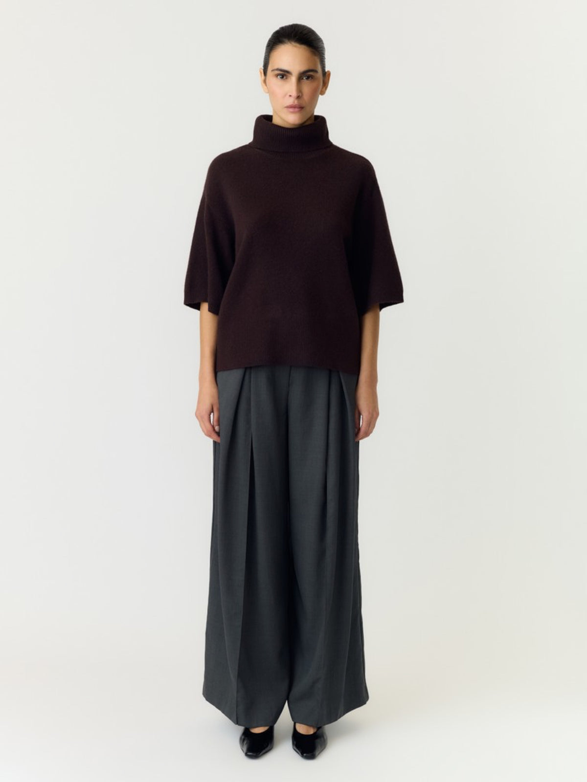 YAS EMILA Pull col roulé en laine — vue 8