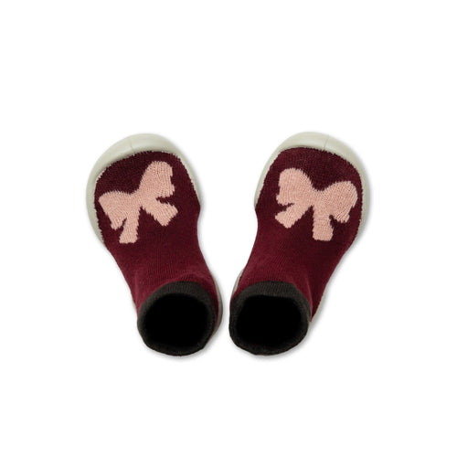 Chaussons-chaussettes Lady à nœud rose — Collégien