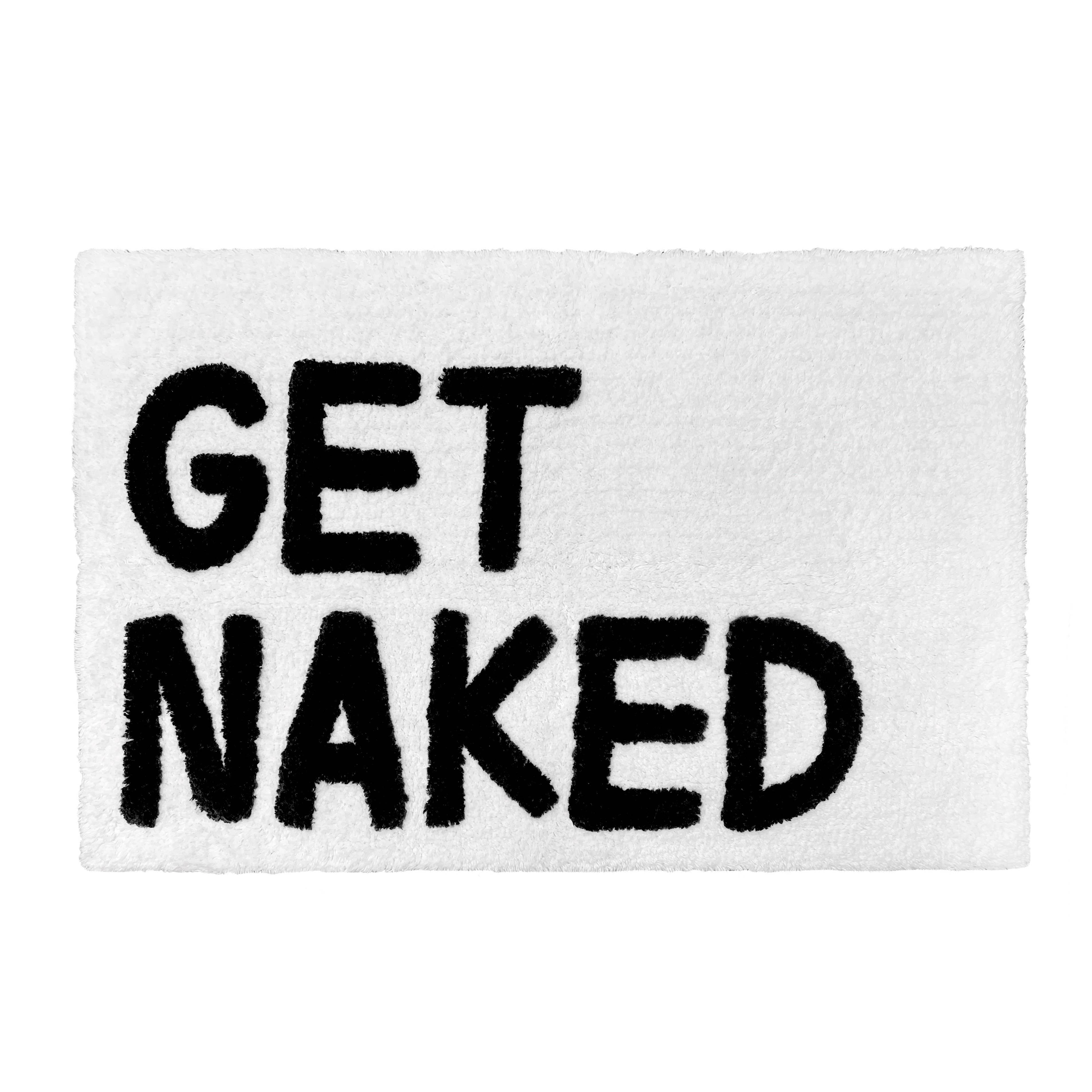 Tapis de bain « Get Naked » tufté main — Gris & blanc — vue 3, Gris & blanc | Appart 17