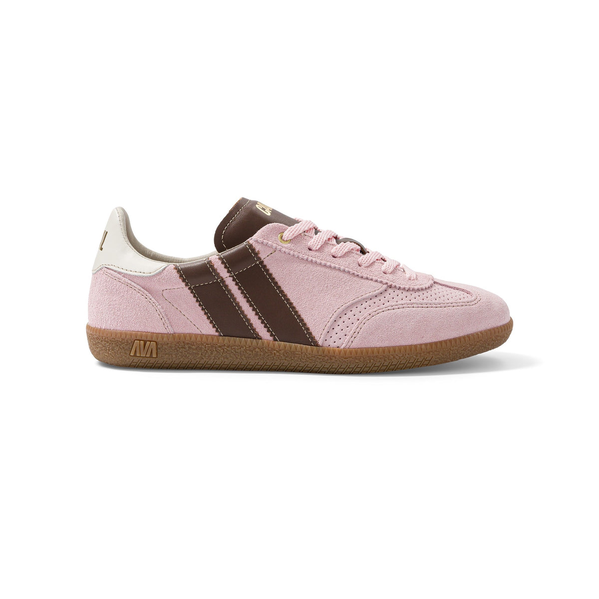 CAVAL Pulse Snow Petal Baskets asymétriques en cuir rose poudré — CAVAL — Snow Petal — packshot, pied droit | Appart 17 Bruxelles