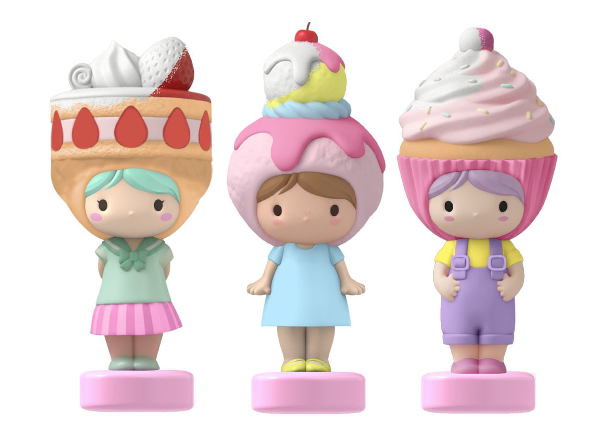 Kit de peinture Dolly Collection, 3 figurines à décorer — mako moulages — Cake — autre vue 3 | Appart 17 Bruxelles