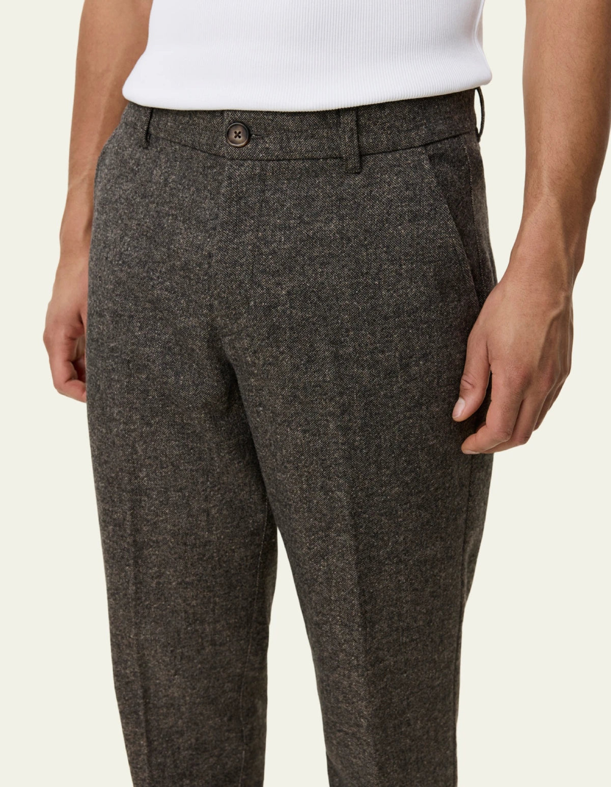 Pantalon de costume laine mélangée — Caribou — vue 5