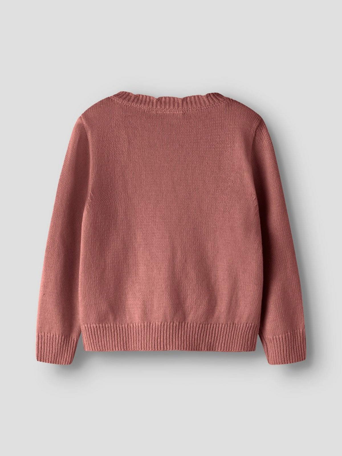 NMFOPLEA Gilet en maille ajourée fille — Lil' Atelier — Withered Rose — autre vue 4 | Appart 17 Bruxelles