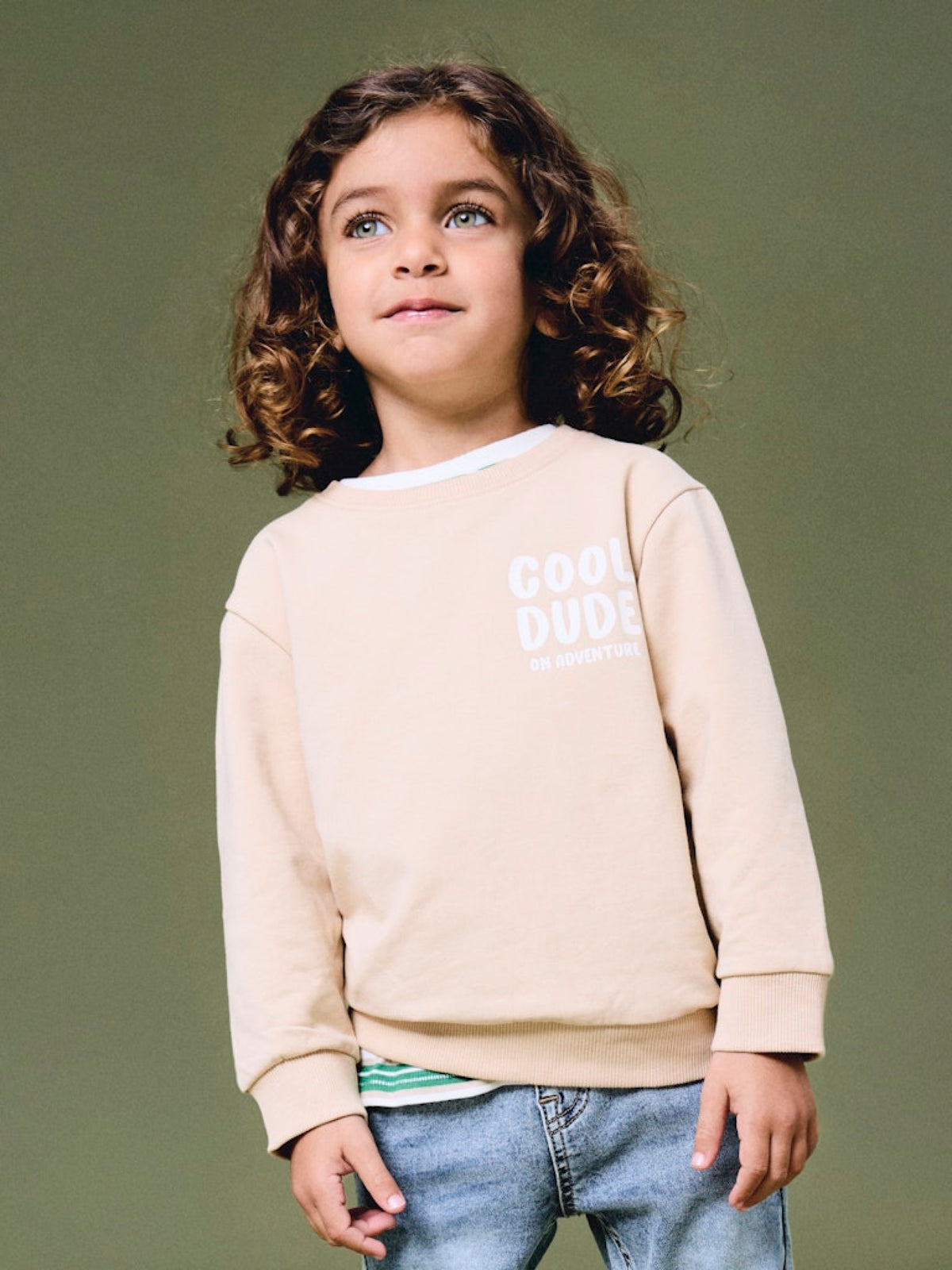 NMMKIMO Sweat « Cool Dude » garçon — name it — Sesame — porté 6 | Appart 17 Bruxelles