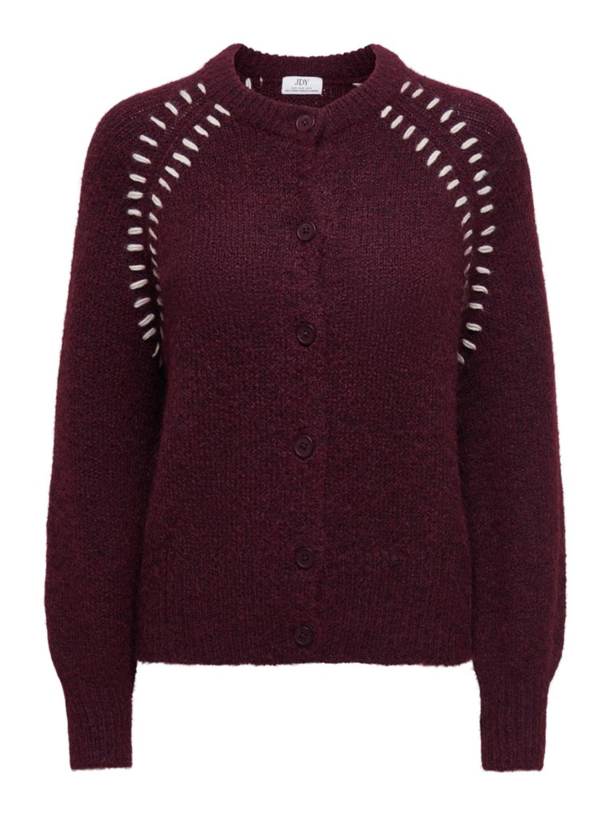 JDYZOEY ELLA Cardigan en maille à surpiqûres contrastées — JDY — Winetasting — packshot | Appart 17 Bruxelles