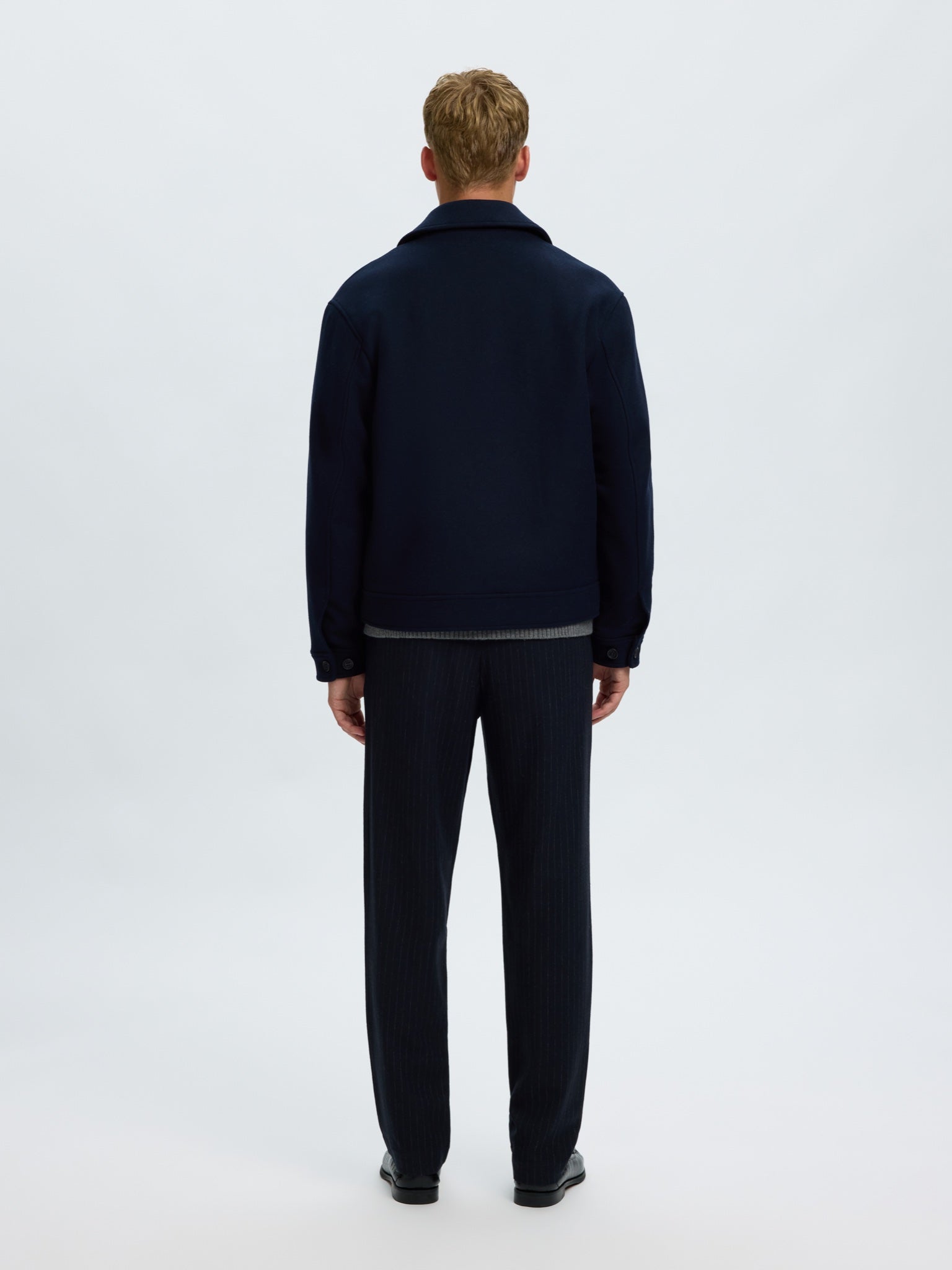 SLMPHILIP Veste en laine recyclée — Sky Captain — vue 2