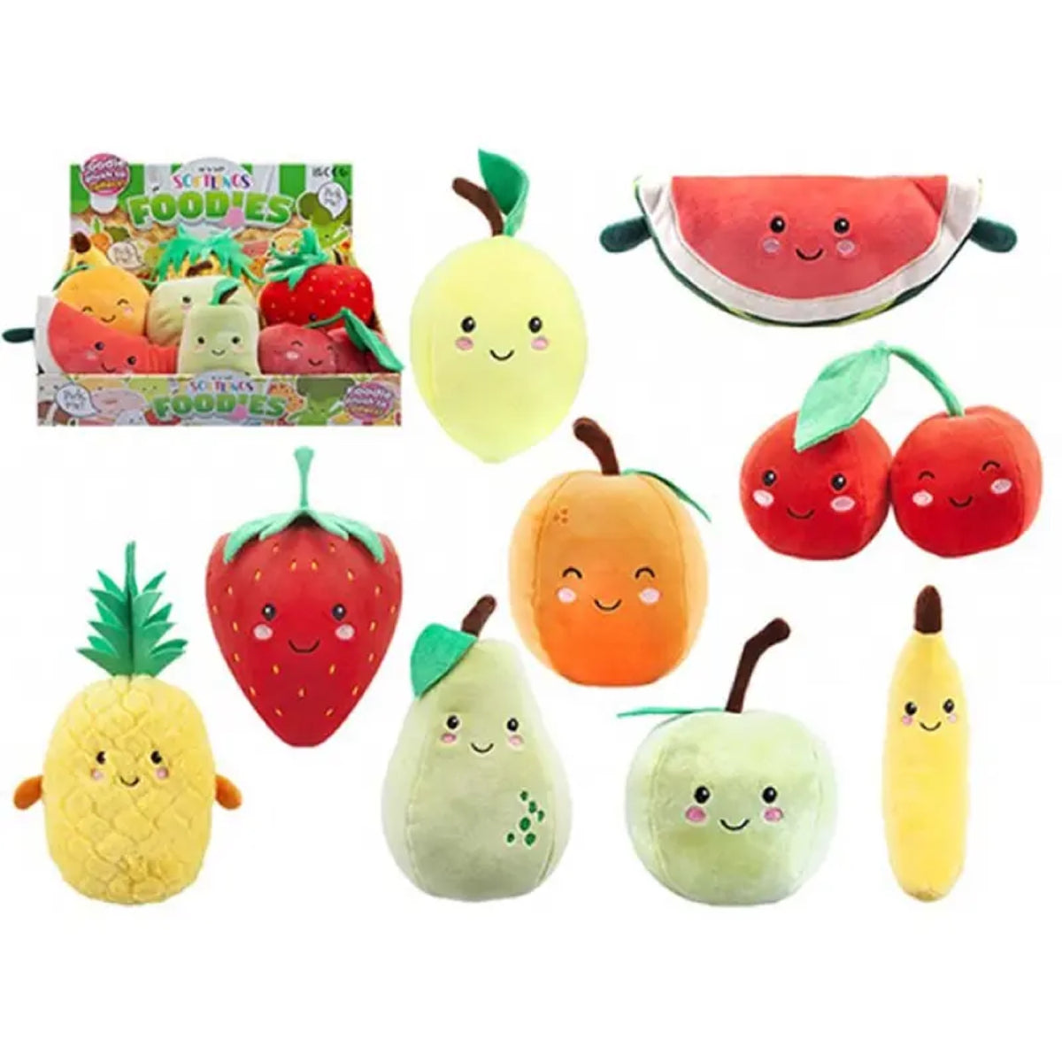 Peluche Softlings ultra-douce, fruits ou outils — OBILO — Ananas — autre vue 2 | Appart 17 Bruxelles