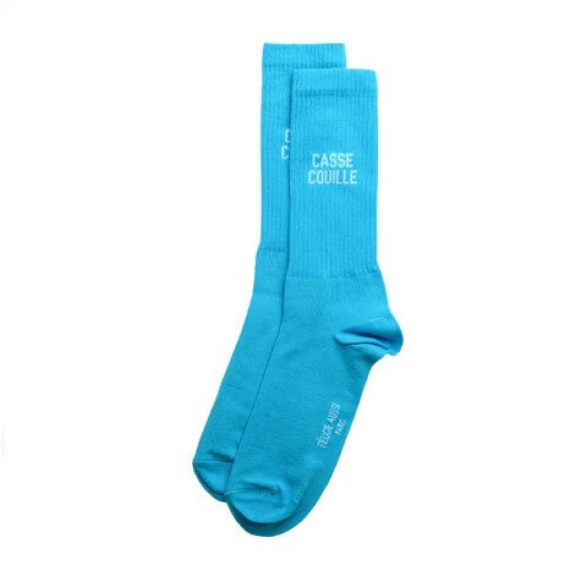 Félicie Aussi Chaussettes « Casse couille » — Felicie Aussi — Turquoise — photo produit | Appart 17 Bruxelles