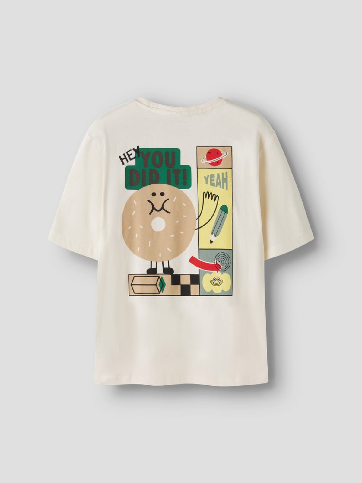NKMKNASO T-shirt « You did it! » garçon — name it — Antique White — autre vue 2 | Appart 17 Bruxelles