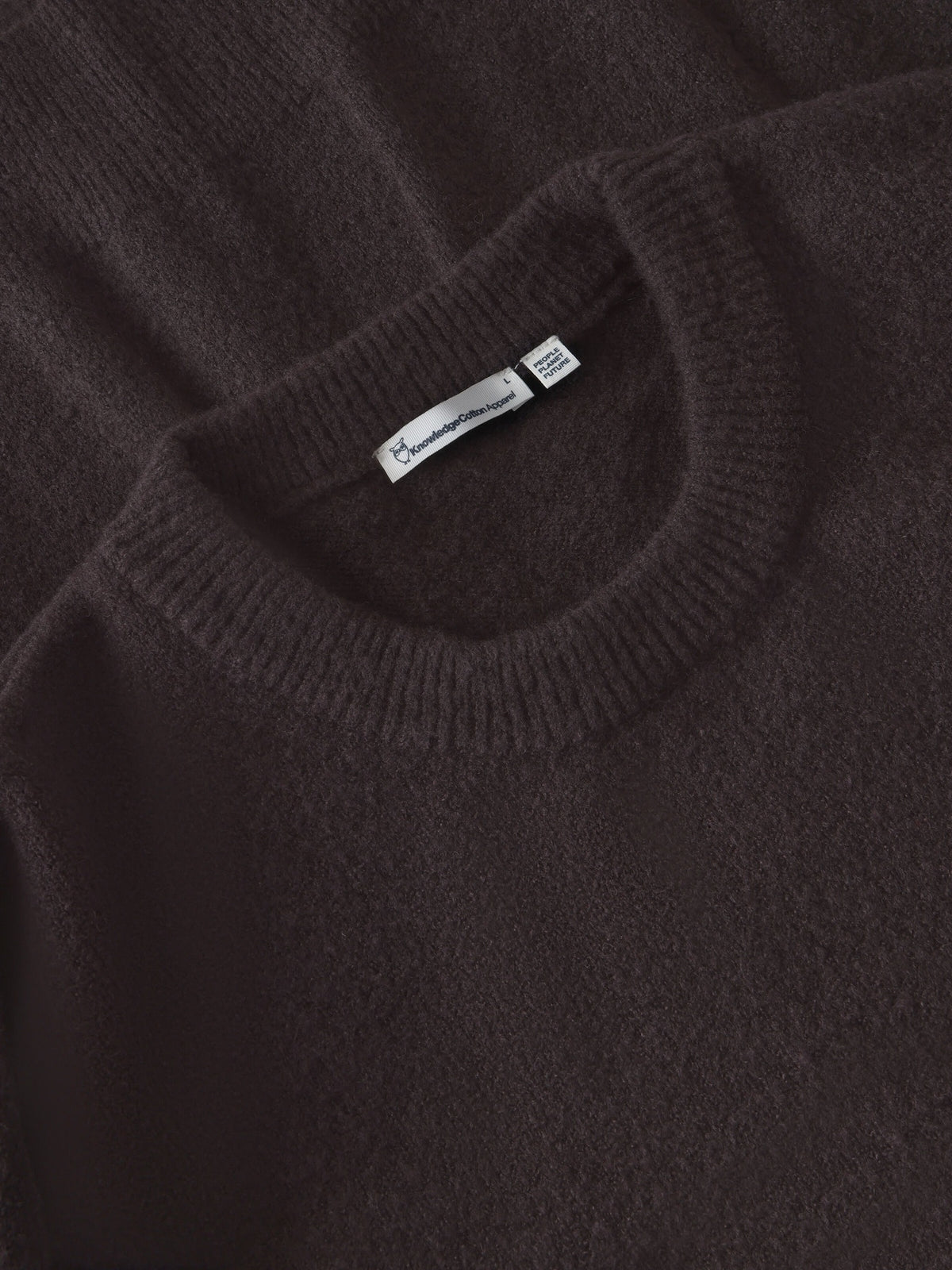 Pull Soufflé col rond en coton bio — Chocolate Torte — vue 3