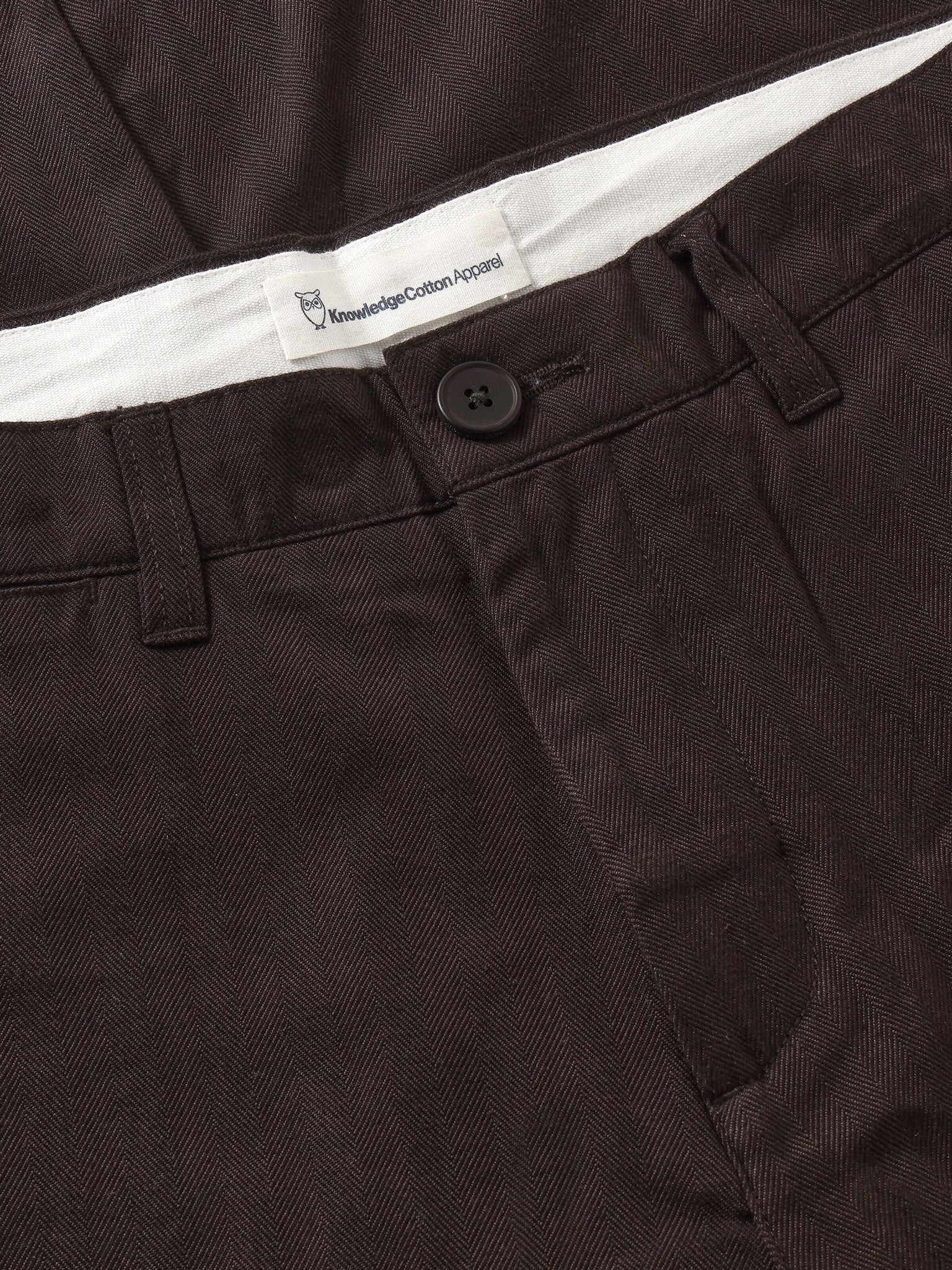 Pantalon Chuck coupe droite en chevrons — Chocolate Torte — vue 3