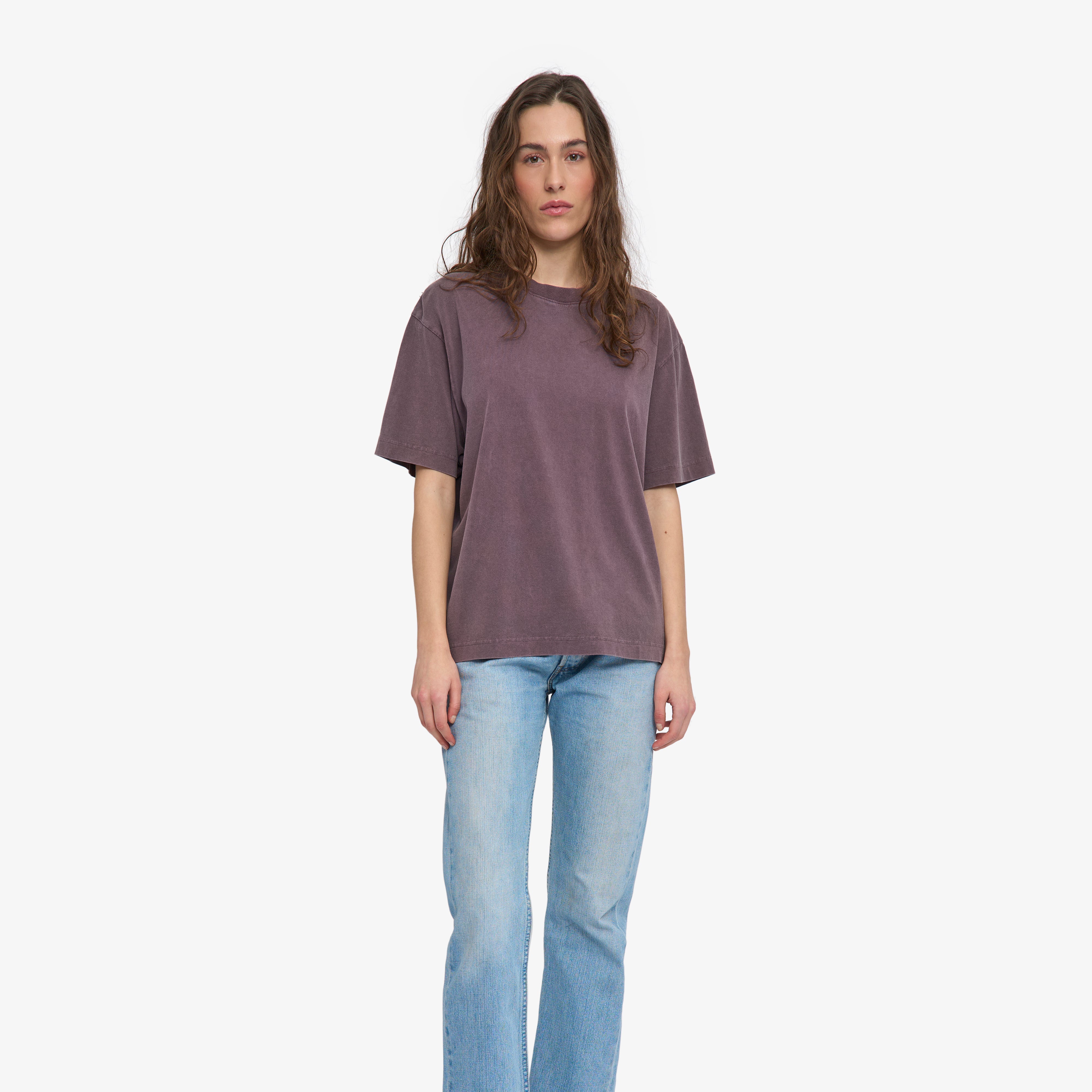 Colorful Standard Oversized Organic T-Shirt Coton bio Faded Grape